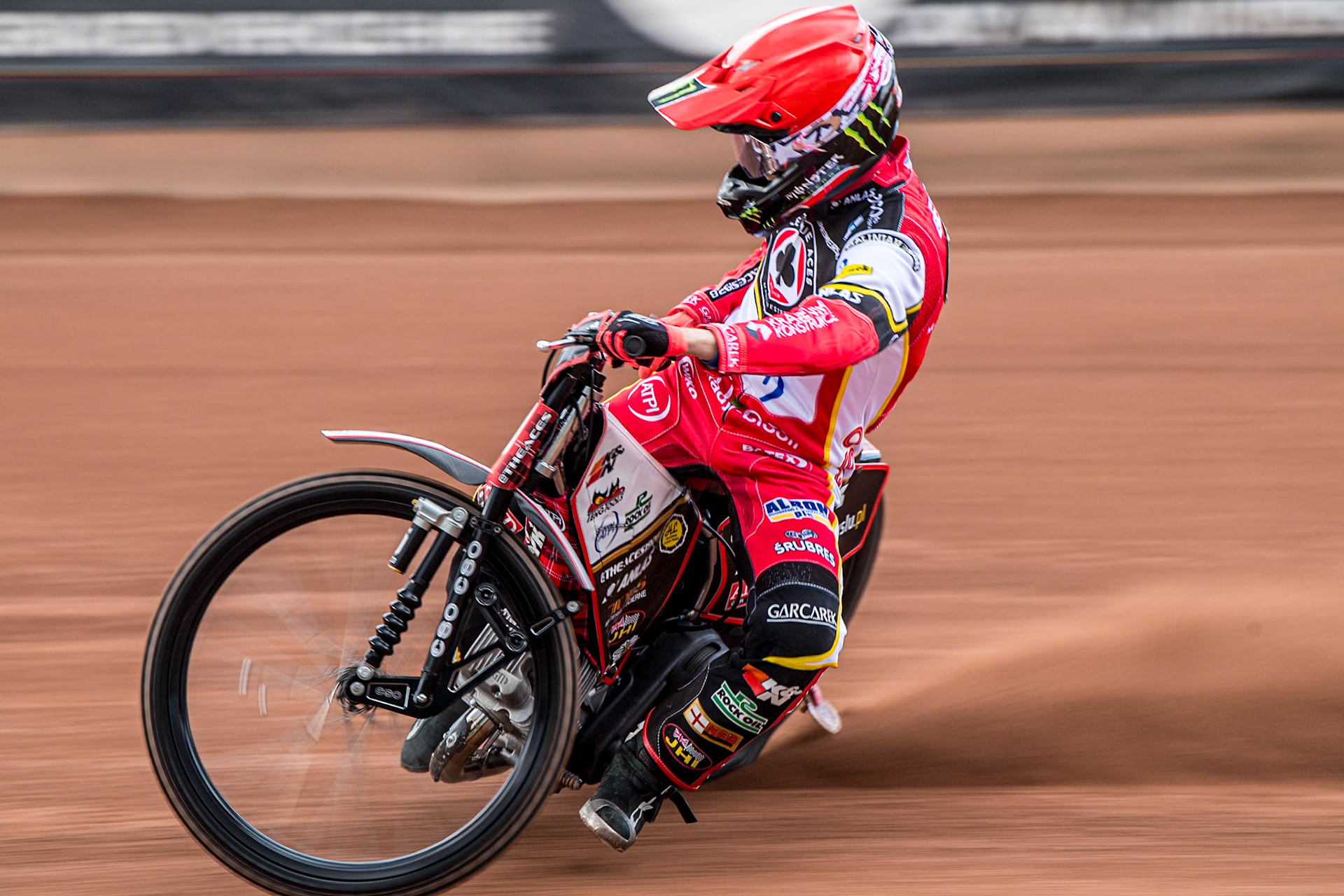 Jaimon Lidsey in action during the Belle Vue Aces Media Day at the National Speedway Stadium, Manchester on Wednesday 12th March 2025. (Photo: Ian Charles | MI News)