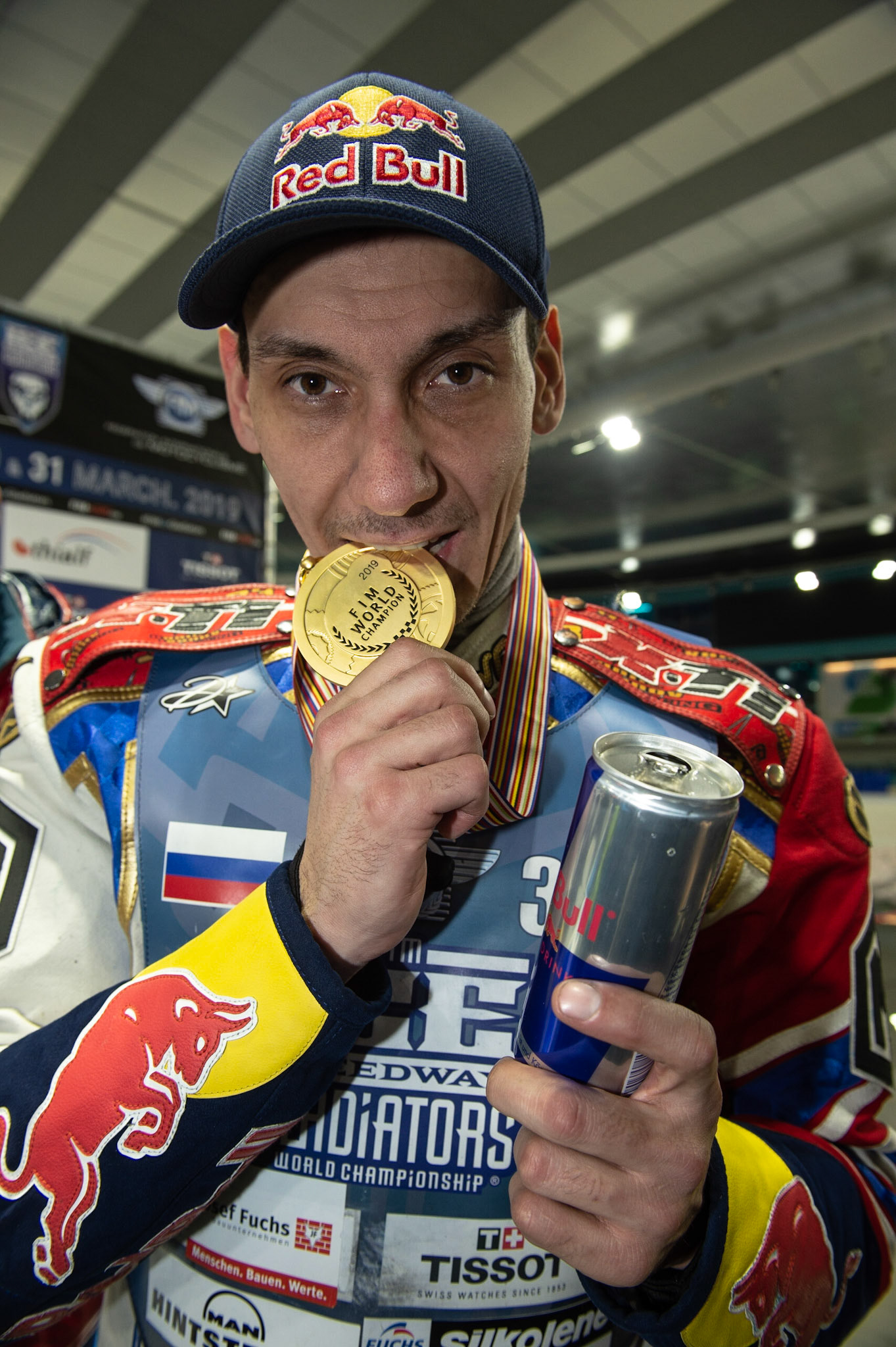 Photo: Ian Charles

Danil Ivanov - 2019 World Ice Speedway Champion

FIM Ice Speedway Gladiators World Championship, Event 5.2, Ice Rink Thialf, Heerenveen, Netherlands Sunday  31  March  2019