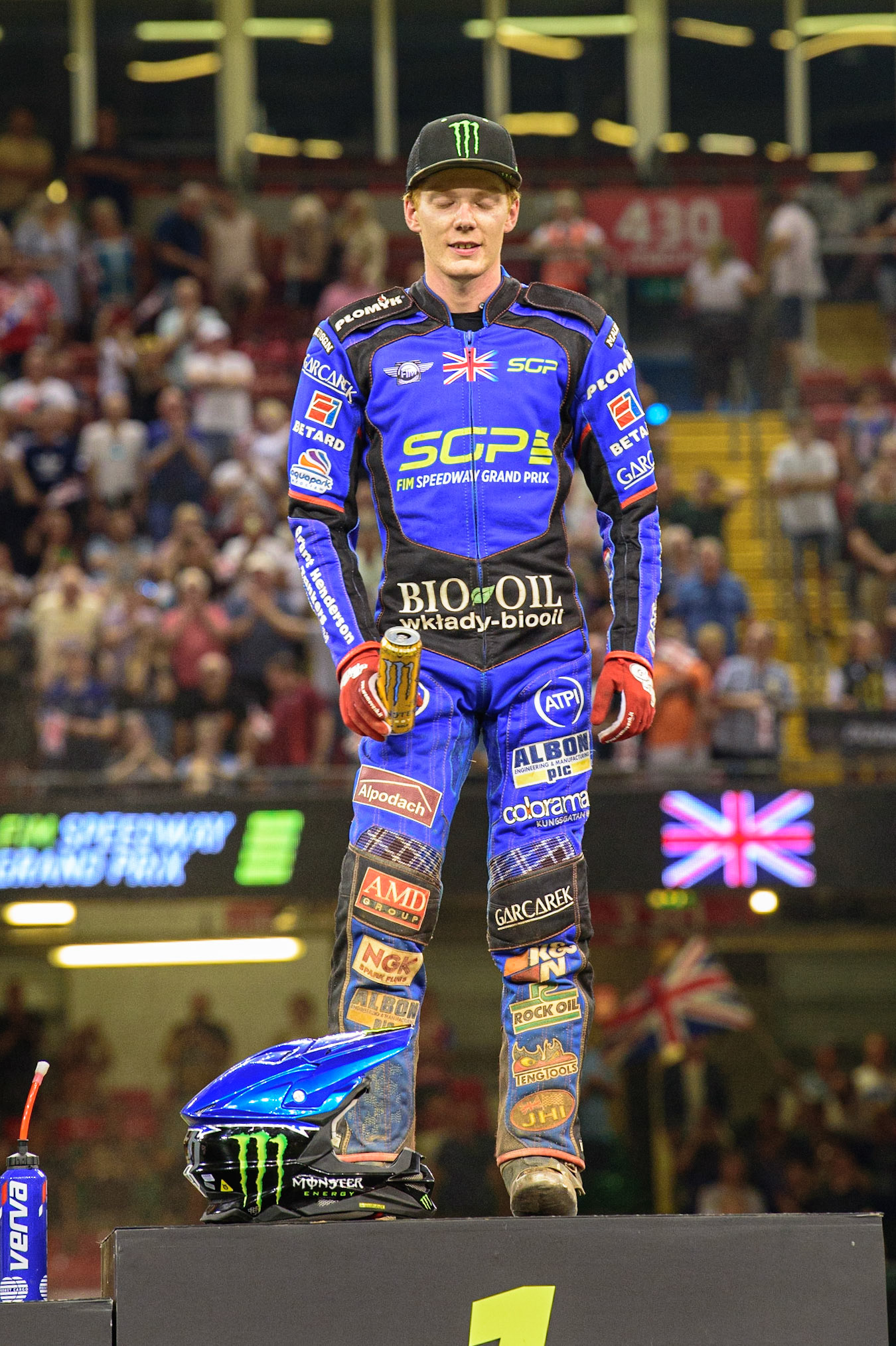 Dan Bewley (99) - Winner of the FIM  Speedway Grand Prix of Great Britain at the Principality Stadium, Cardiff on Saturday 13th August 2022. (Credit: Ian Charles | MI News