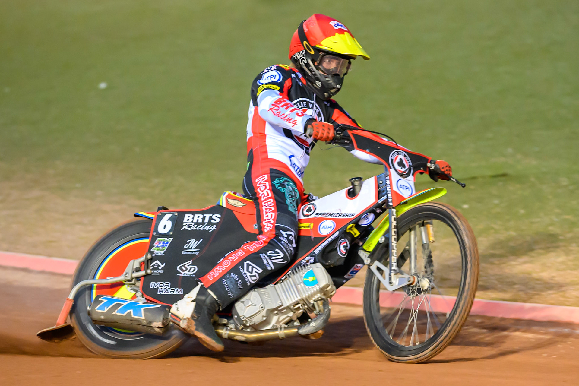 Tate Zischke of Belle Vue Aces in action during the Rowe Motor Oil Premiership match between Belle Vue Aces and Sheffield Tigers at the National Speedway Stadium, Manchester on Monday 14th September 2026. (Photo: Ian Charles | MI News)