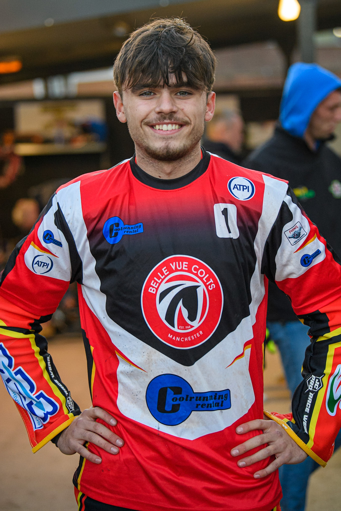 Belle Vue Colts' Guest Rider Max James during the WSRA National Development League match between Sheffield Tiger Cubs and Belle Vue Colts at Owlerton Stadium, Sheffield on Thursday 12th September 2024. (Photo: Ian Charles | MI News)