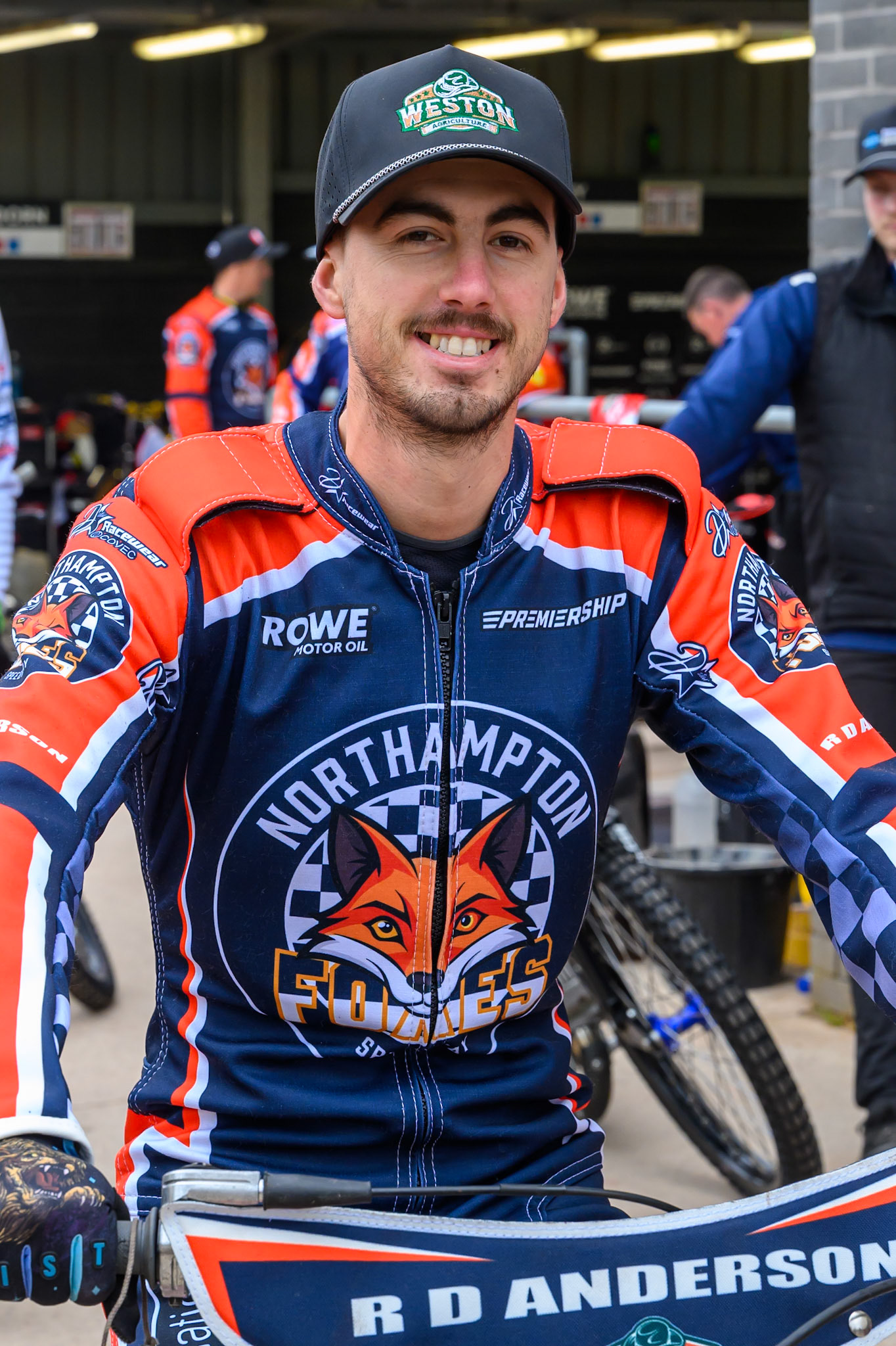 Kye Thomson of Northampton Foxes during the Rowe Motor Oil Premiership match between Belle Vue Aces and Northampton Foxes at the National Speedway Stadium, Manchester on Monday 4th May 2026. (Photo: Ian Charles | MI News)