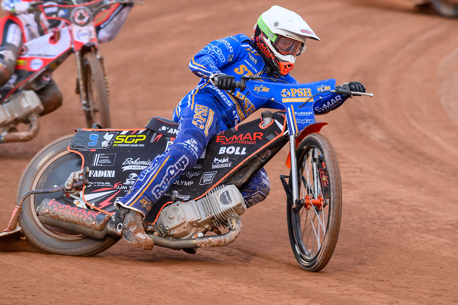 Jan Kvech of Kings Lynn Stars in action during the Rowe Motor Oil Premiership match between Belle Vue Aces and King's Lynn Stars at the National Speedway Stadium, Manchester on Monday 29th June 2026. (Photo: Ian Charles | MI News)