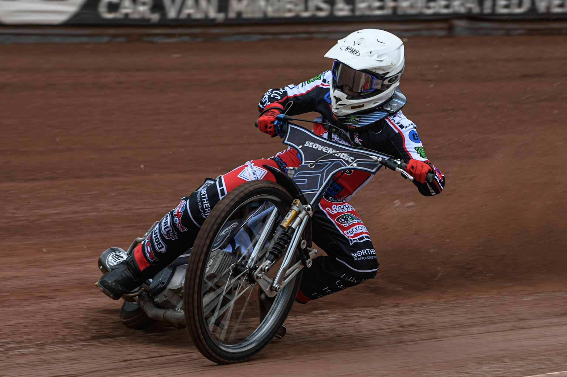 Photo: Ian CharlesSam McGurk in actionBelle Vue Press &amp; Practice Day, National Speedway Stadium, Manchester Thursday  13  May  2021