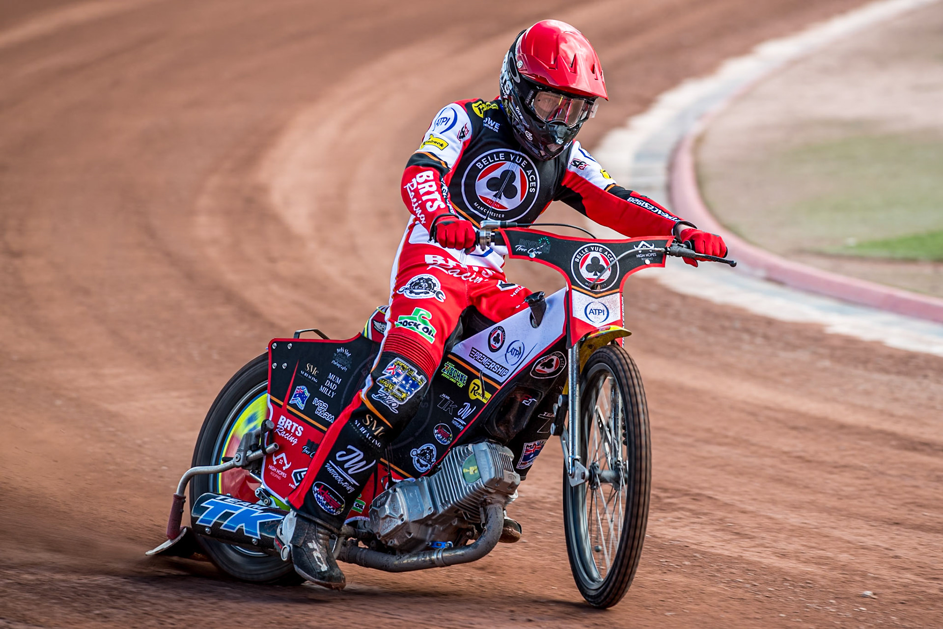 Tate Zischke in action during the Belle Vue Aces Media Day at the National Speedway Stadium, Manchester on Wednesday 12th March 2025. (Photo: Ian Charles | MI News)