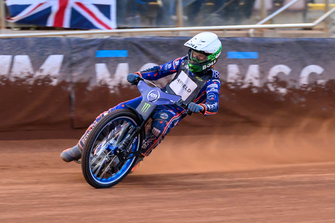 Brady Kurtz (101) of Australia in action during the ATPI  FIM Speedway GP of Manchester at the National Speedway Stadium, Manchester on Friday 5th June 2026. (Photo: Ian Charles | MI News)