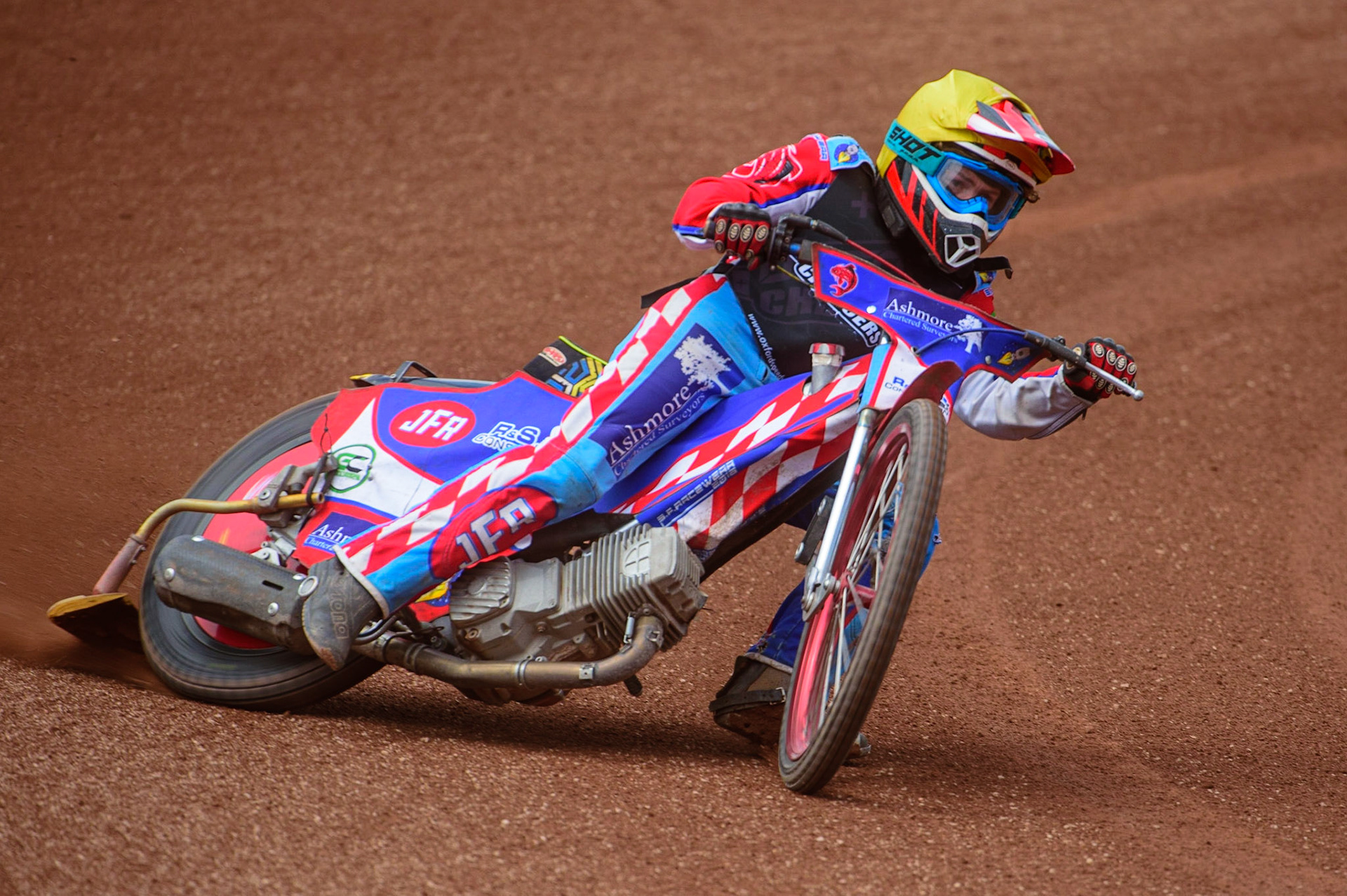 MANCHESTER, UK.  JUN 3RD  Jacob Fellows  in action  for Oxford Chargers  during the National Development League match between Belle Vue Colts and Oxford Chargers at the National Speedway Stadium, Manchester on Friday 3rd June 2022. (Credit: Ian Charles | MI News)
