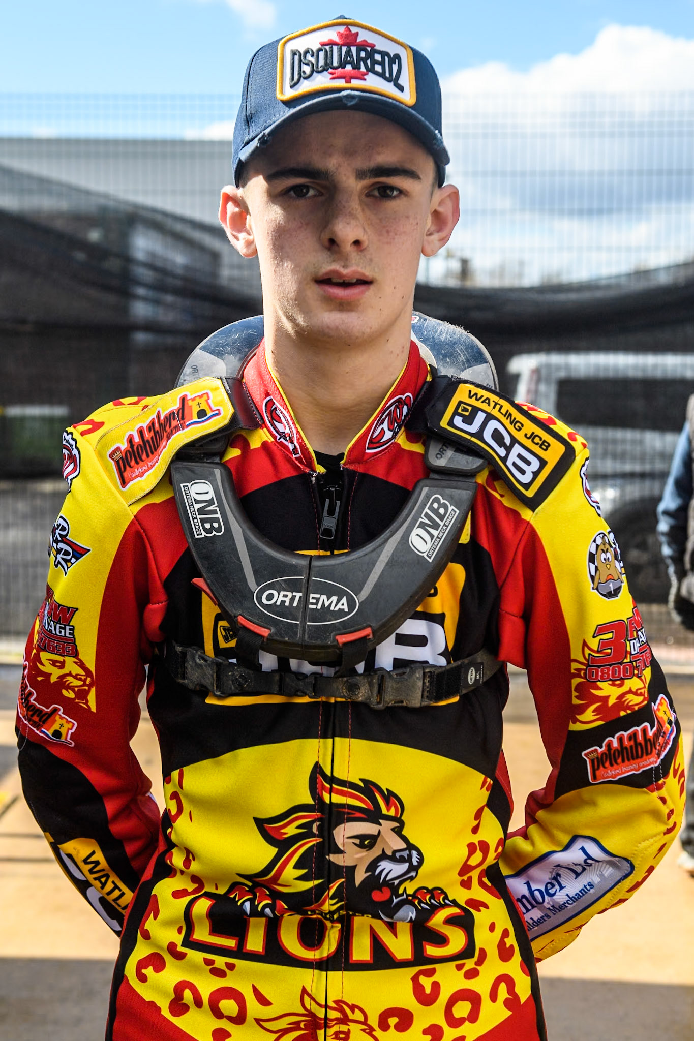 Leicester Lion Cubs' Sonny Springer  during the WSRA  National Development League match between Belle Vue Colts and Leicester Lion Cubs at the National Speedway Stadium, Manchester on Friday 29th March 2024. (Photo: Ian Charles | MI News)