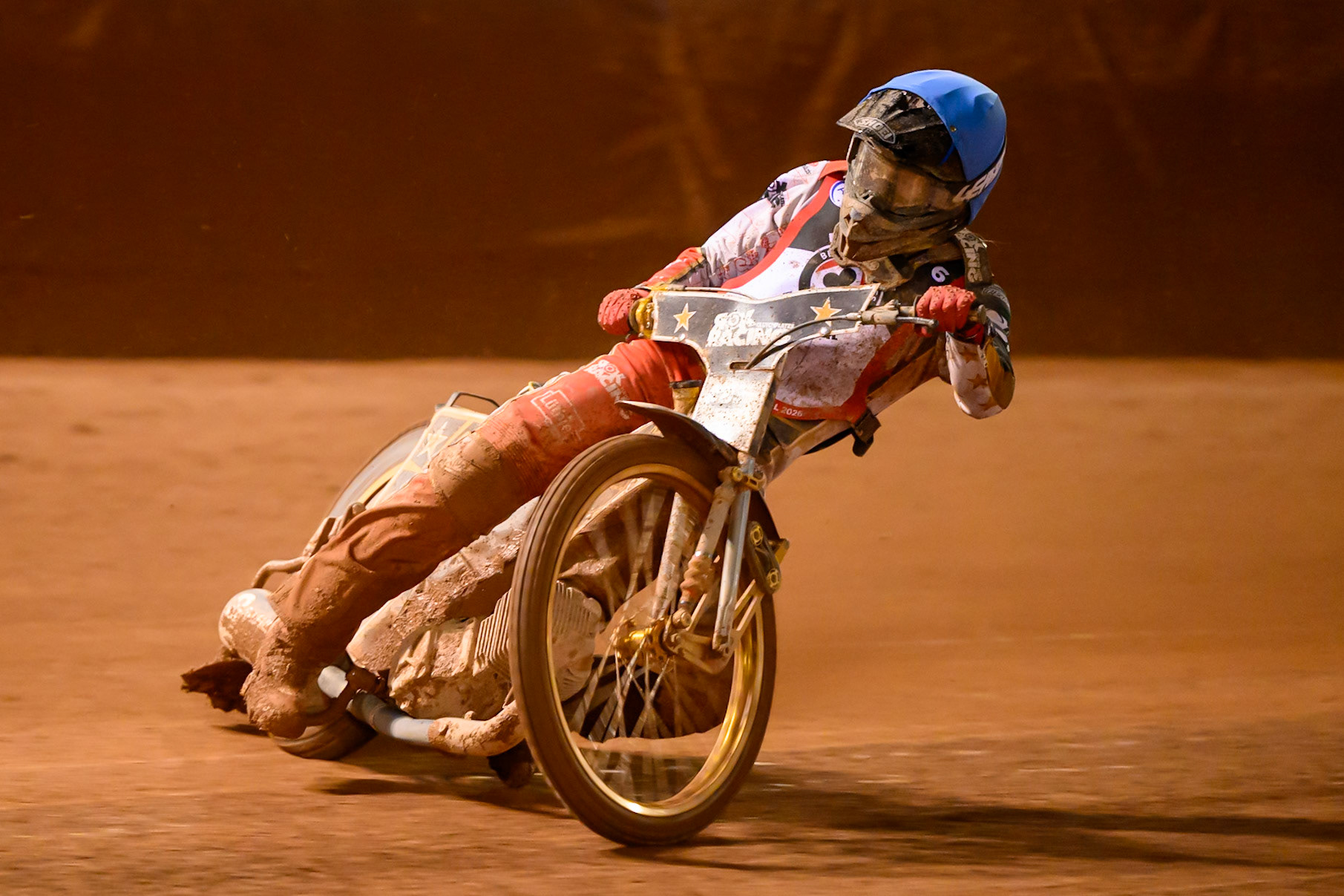 Norick Blodorn in action during the Peter Craven Memorial Trophy at the National Speedway Stadium, Manchester, on Monday 16th March 2026. (Photo: Ian Charles | MI News)