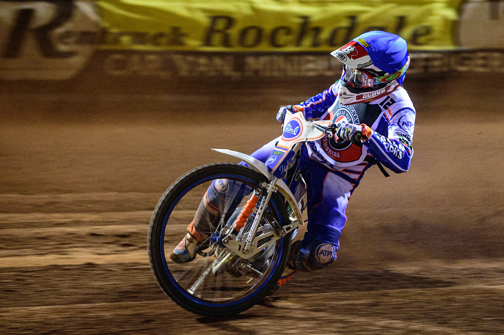 MANCHESTER, UK. OCT 23RD  Jason Crump  in action  during the Peter Craven Memorial Trophy event at the National Speedway Stadium, Manchester on Saturday 23rd October 2021. (Credit: Ian Charles | MI News)