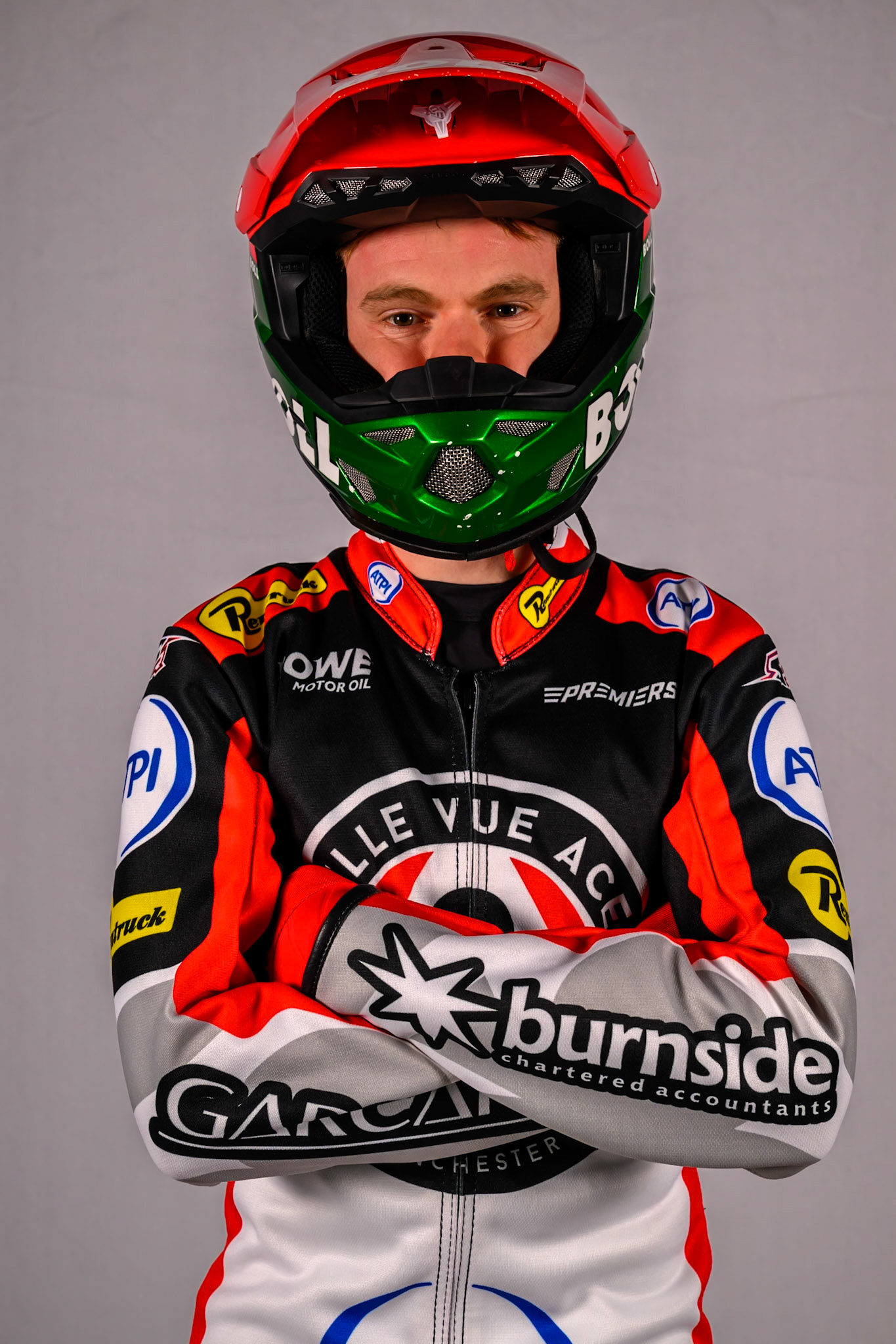 Brady Kurtz of Belle Vue Aces during the Belle Vue Aces Media Day at the National Speedway Stadium, Manchester on Wednesday 11th March 2026. (Photo: Ian Charles | MI News)