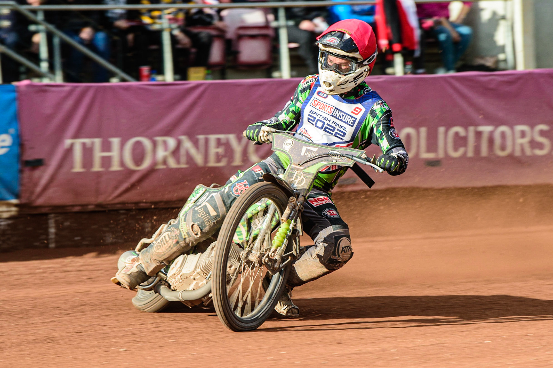 Charles Wright  in action  during the Sports Insure British Speedway Final, at the National Speedway Stadium, Manchester, on Sunday 18th September 2022. (Credit: Ian Charles | MI News )