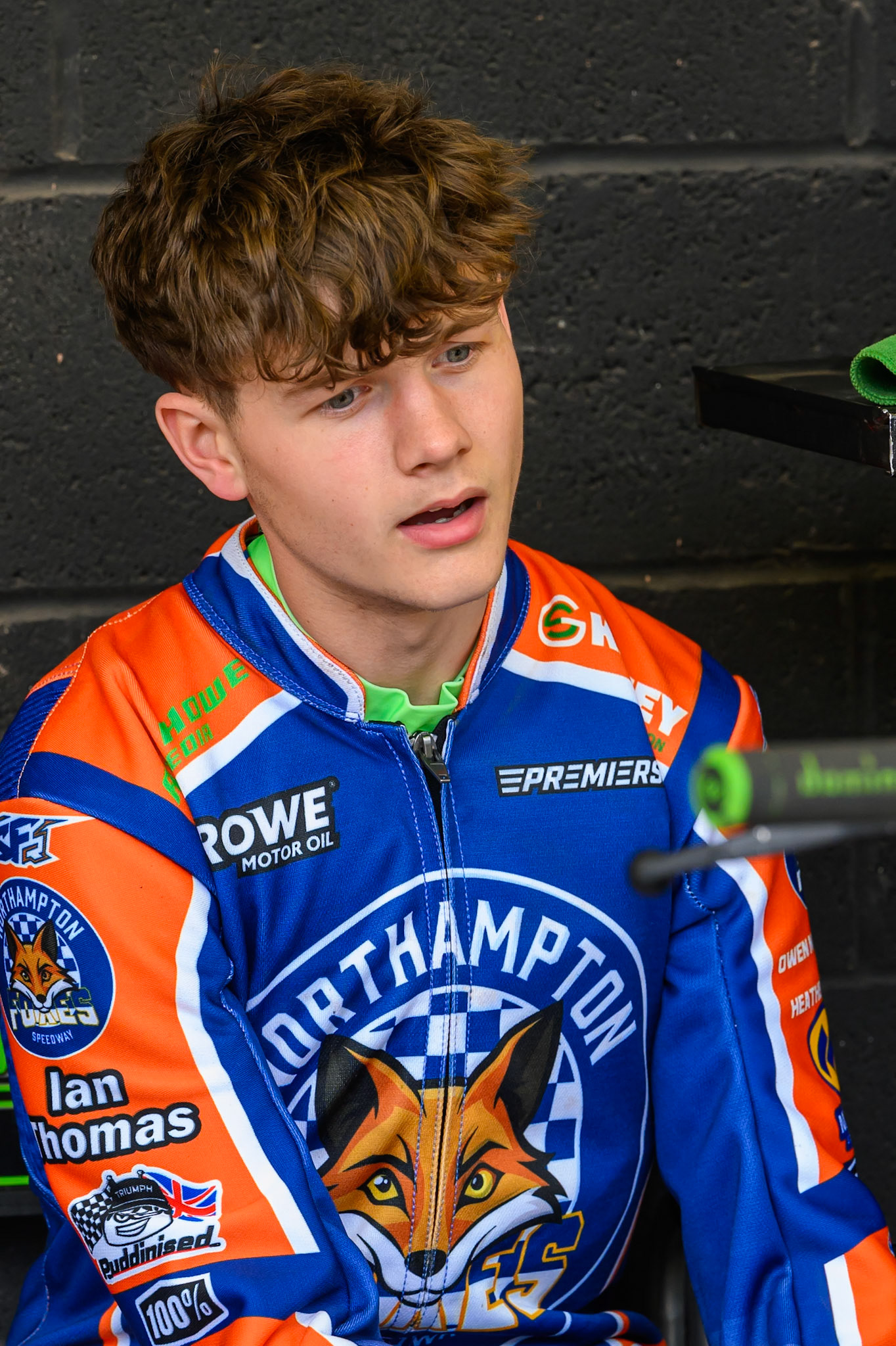 Luke Harrison of Northampton Foxes during the Rowe Motor Oil Premiership match between Belle Vue Aces and Northampton Foxes at the National Speedway Stadium, Manchester on Monday 4th May 2026. (Photo: Ian Charles | MI News)