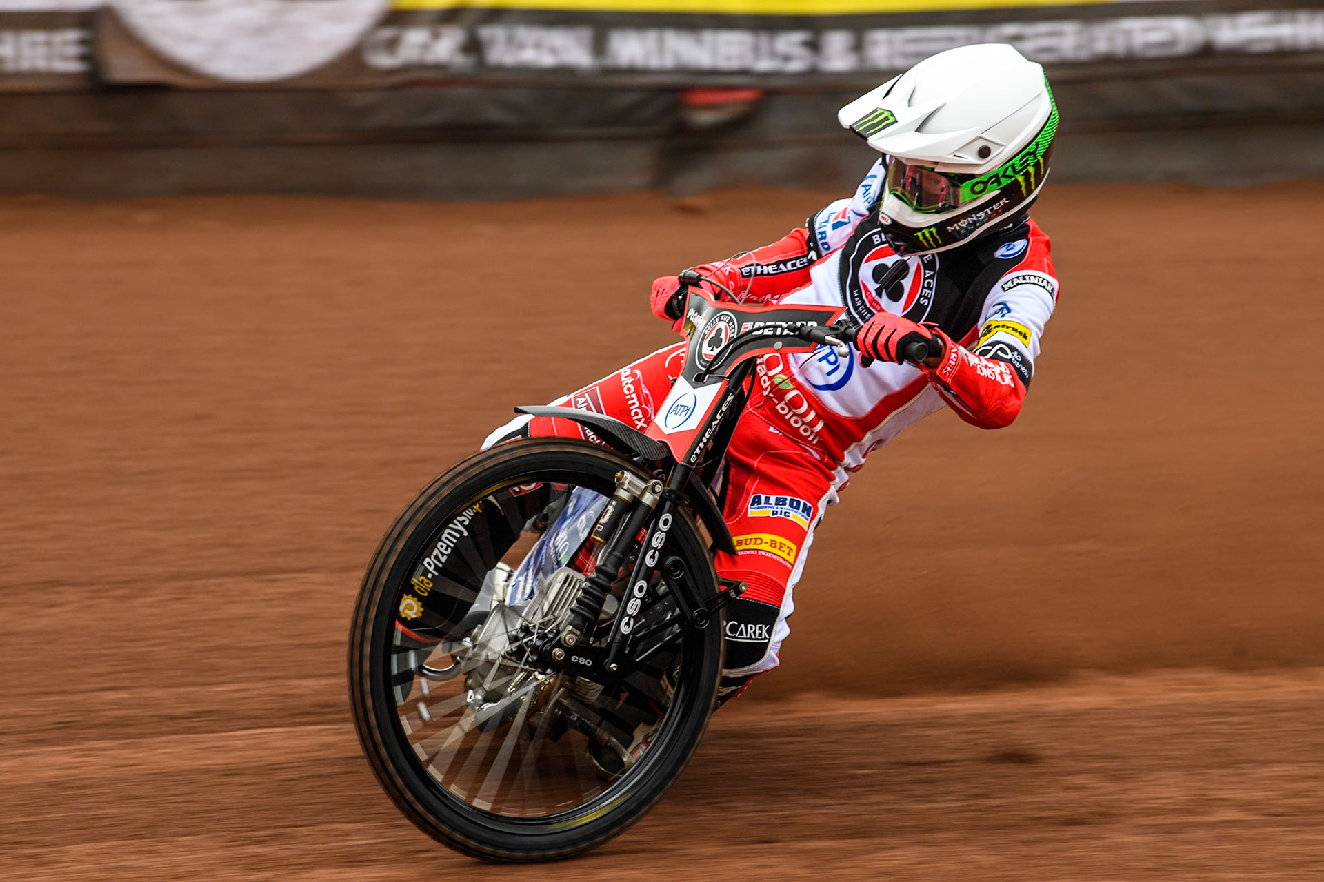 Belle Vue Aces' rider Dan Bewley in action during the Belle Vue Aces Media Day at the National Speedway Stadium, Manchester on Monday 11th March 2024. (Photo: Ian Charles | MI News)
