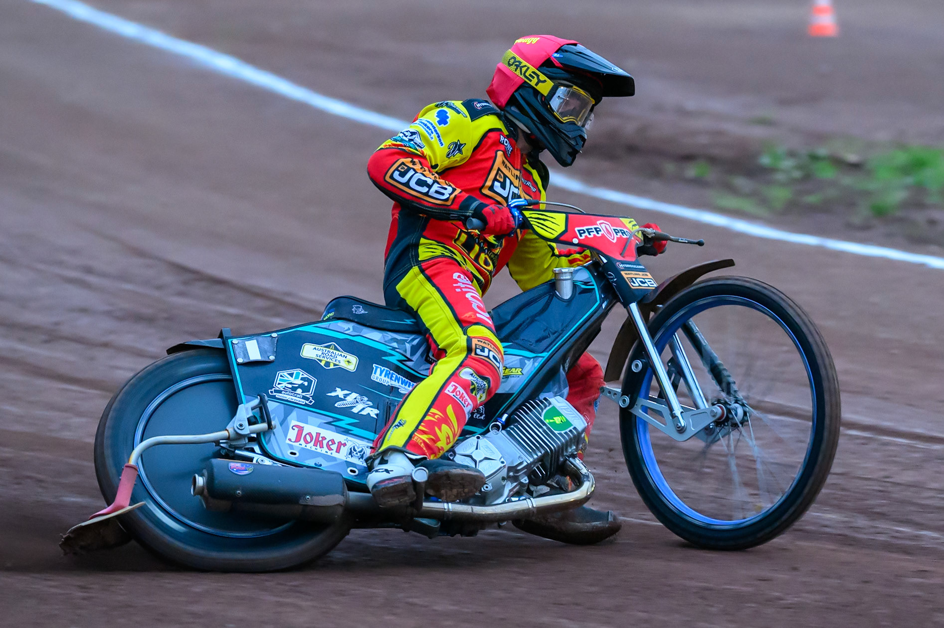 Ryan Douglas of Leicester Lions in action during the Rowe Motor Oil Premiership match between Leicester Lions and Belle Vue Aces at the Hydroscan Arena, Leicester on Monday 7th September 2026. (Photo: Ian Charles | MI News)