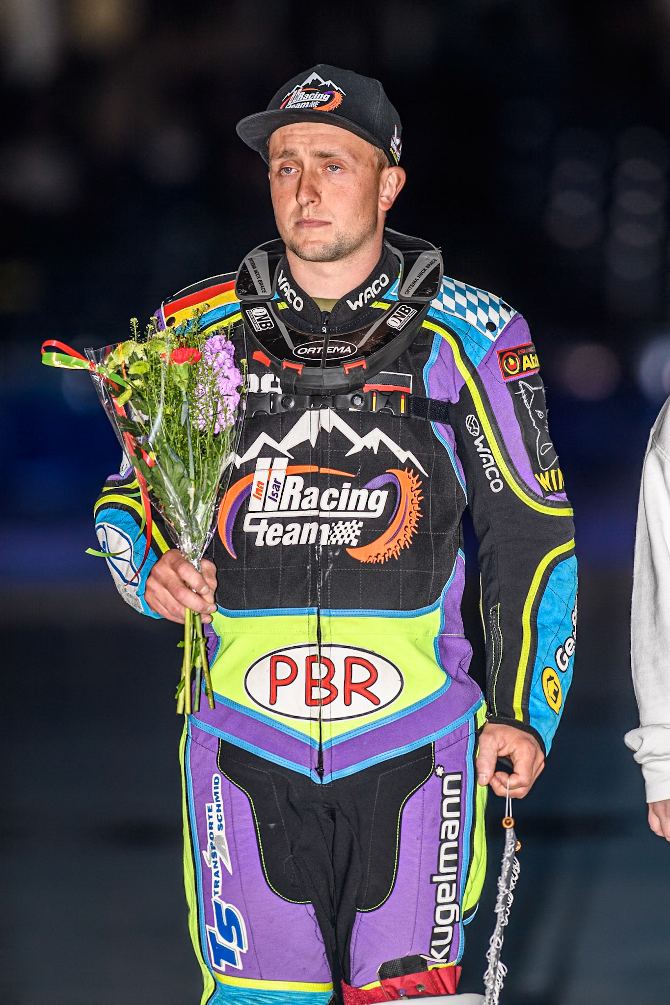 Maximilian Niedermaier (38) of Germany during the FIM Ice Speedway Gladiators World Championship, Final 3 at the Ice Stadium, Thialf, Heerenveen on Saturday 5th April 2025. (Photo: Ian Charles | MI News)