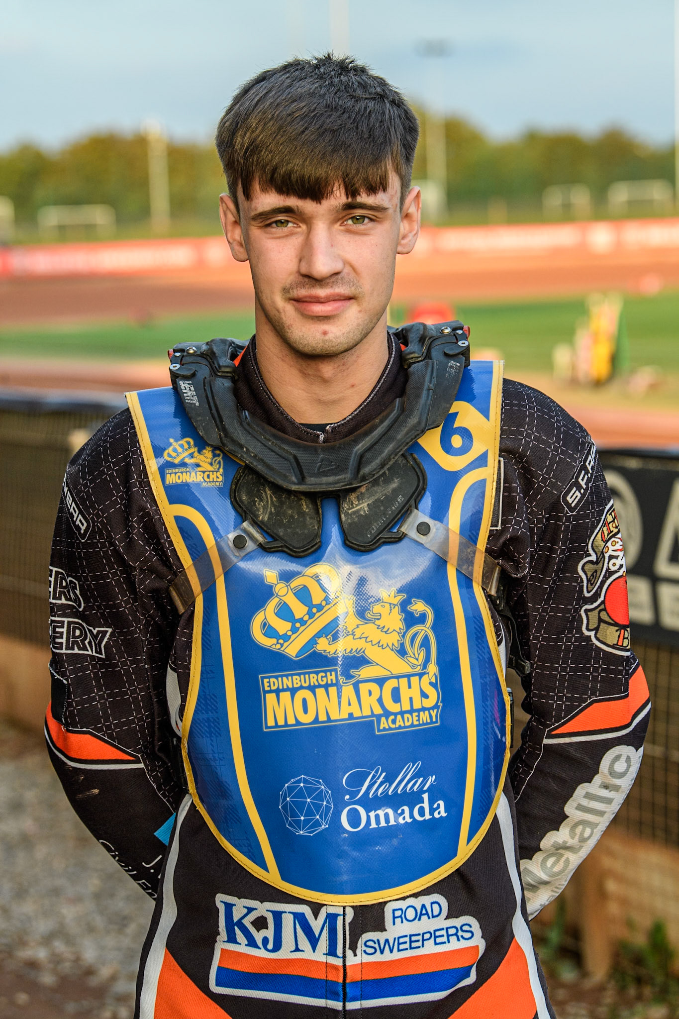 Edinburgh Monarchs' Mark Parker during the WSRA National Development League match between Belle Vue Aces and Edinburgh Monarchs at the National Speedway Stadium, Manchester on Friday 30th August 2024. (Photo: Ian Charles | MI News)
