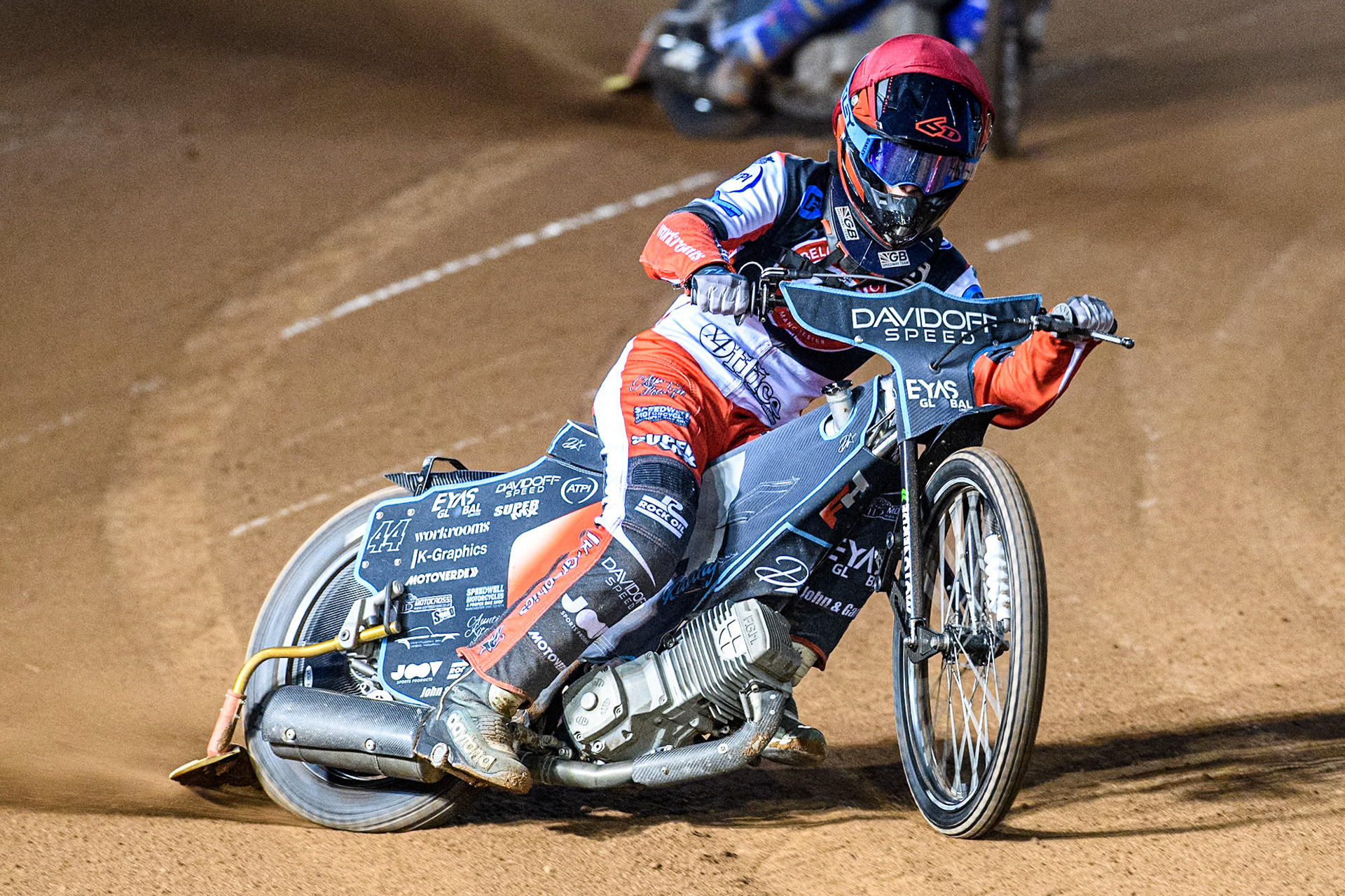 Belle Vue Colts' Freddy Hodder in action during the WSRA National Development League match between Belle Vue Aces and Edinburgh Monarchs at the National Speedway Stadium, Manchester on Friday 30th August 2024. (Photo: Ian Charles | MI News)