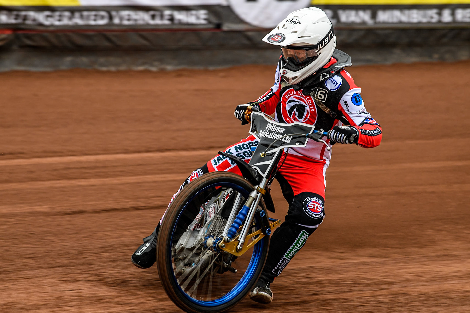 Belle Vue Colts' rider Jack Shimelt  in action during the Belle Vue Aces Media Day at the National Speedway Stadium, Manchester on Monday 11th March 2024. (Photo: Ian Charles | MI News)