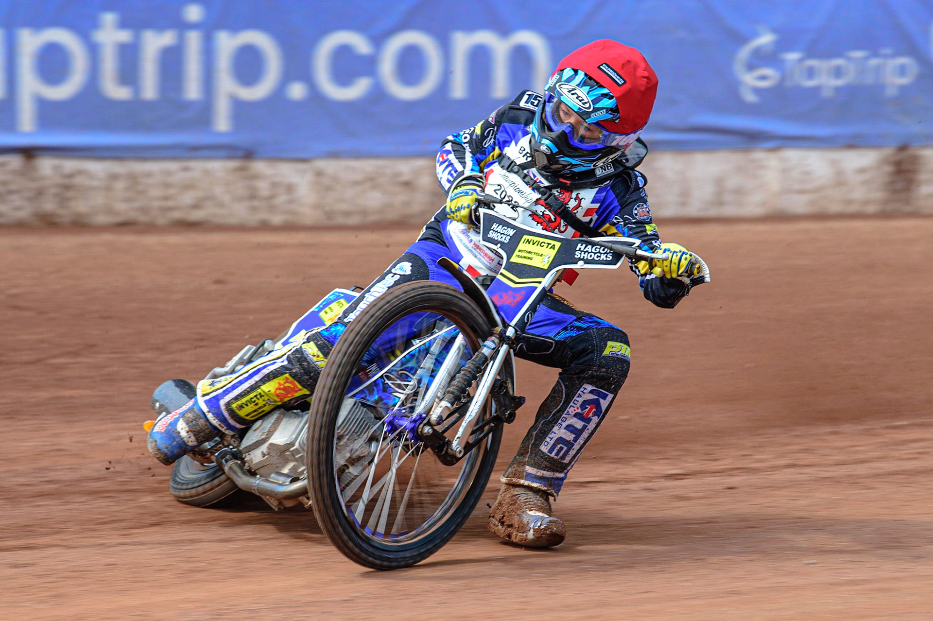 MANCHESTER, UK. JUN 3RD Jamie Etherington (22) in action  during the British Youth Speedway Championship (Round 4)  at the National Speedway Stadium, Manchester on Friday 3rd June 2022. (Credit: Ian Charles | MI News)