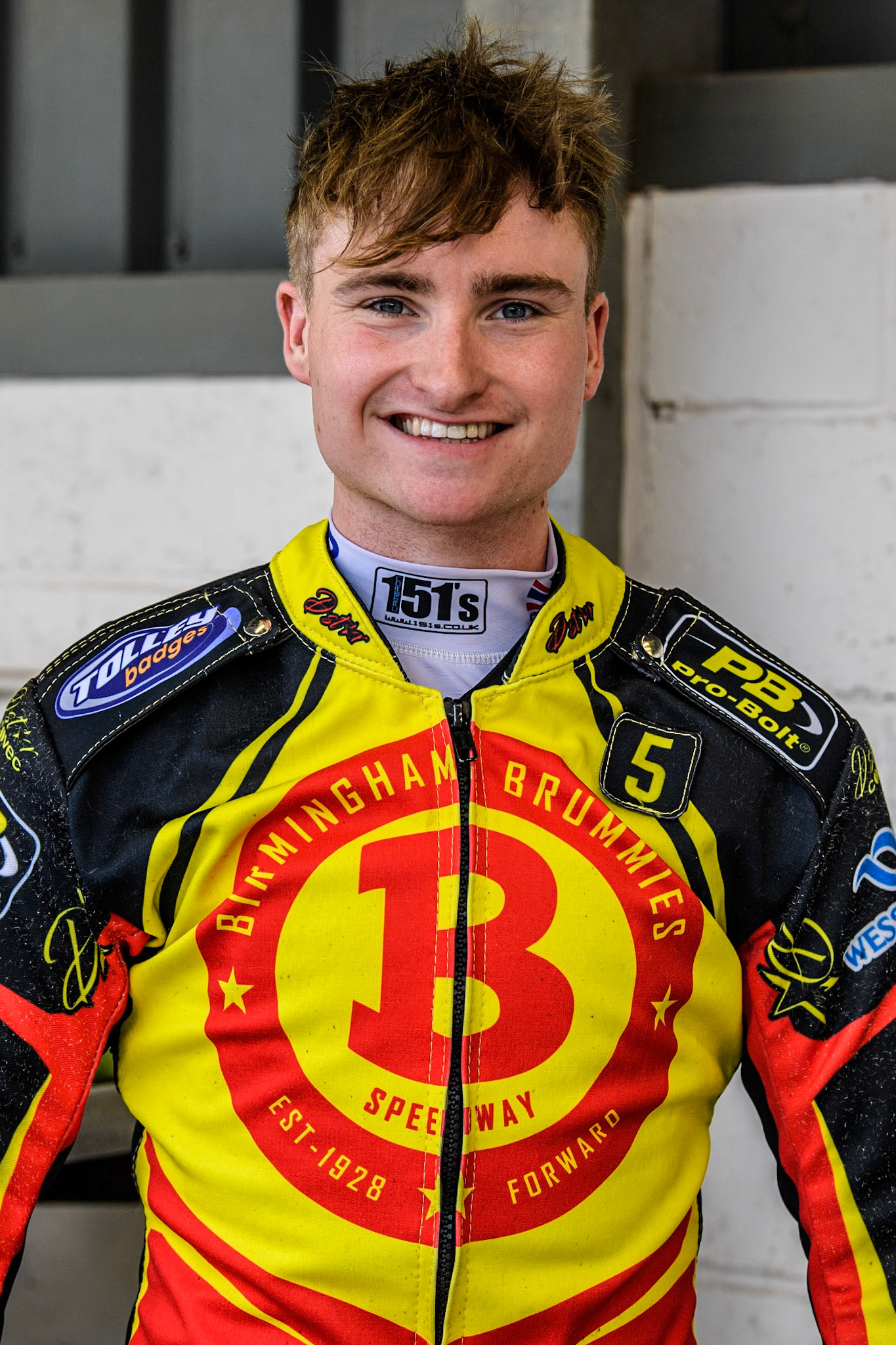 Birmingham Brummies' Tom Brennan during the Rowe Motor Oil Premiership match between Belle Vue Aces and Birmingham Brummies at the National Speedway Stadium, Manchester on Monday 6th May 2024. (Photo: Ian Charles | MI News)