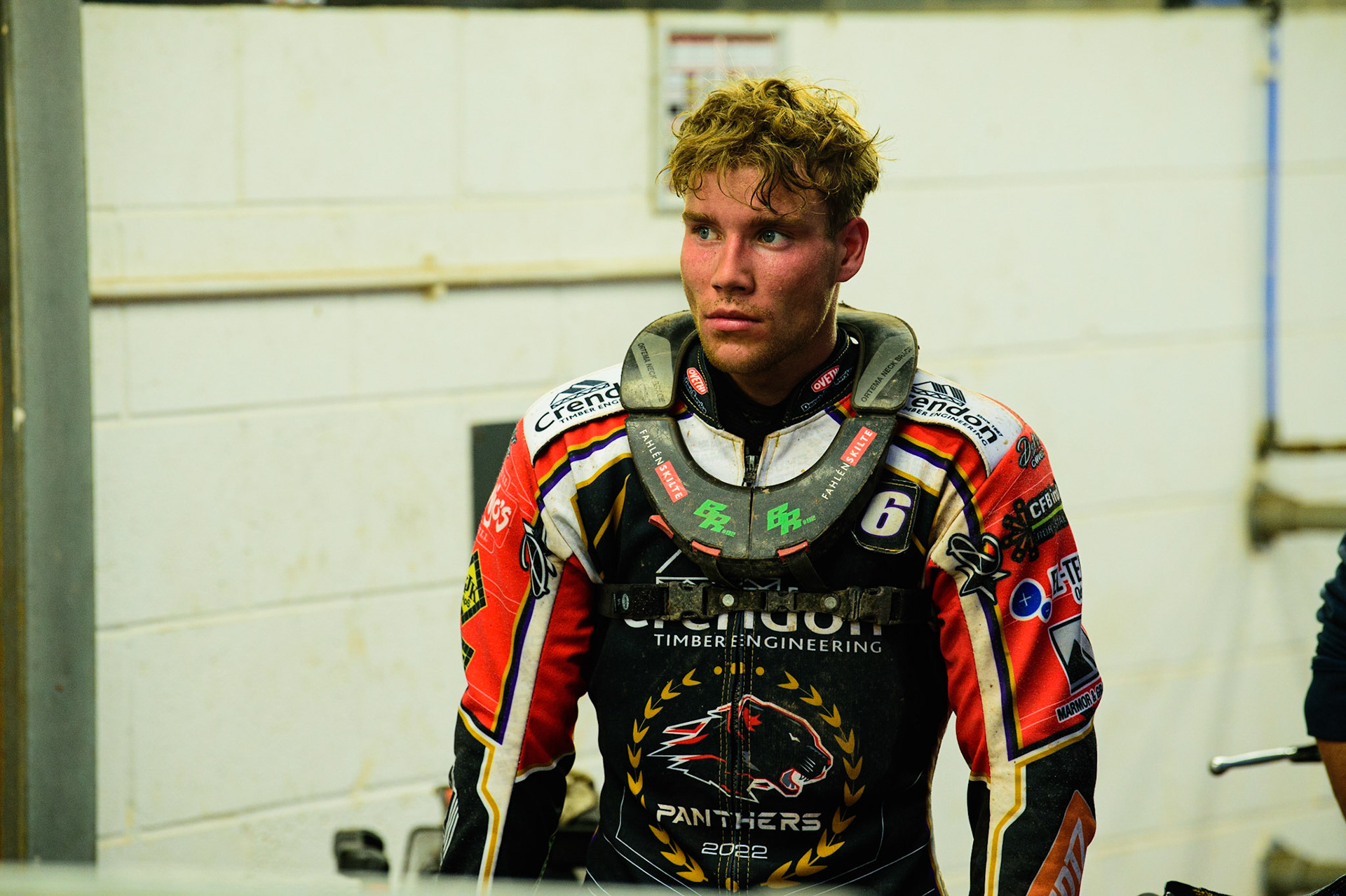 Benjamin Basso  of Peterborough Crendon Panthers  during the SGB Premiership match between Belle Vue Aces and Peterborough at the National Speedway Stadium, Manchester on Monday 25th July 2022. (Credit: Ian Charles | MI News