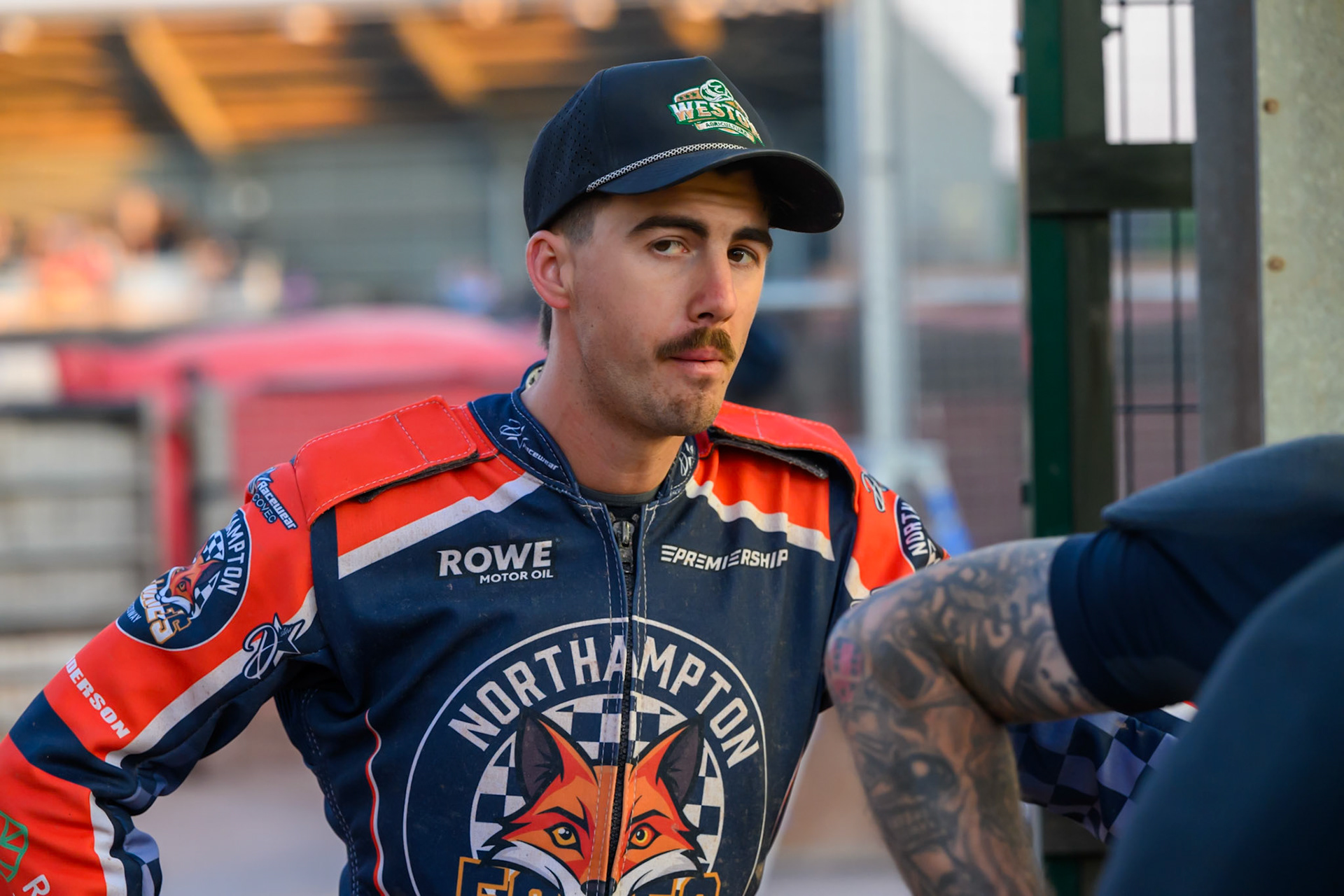 Kye Thomson of Northampton Foxes during the Rowe Motor Oil Premiership match between Belle Vue Aces and Northampton Foxes at the National Speedway Stadium, Manchester on Monday 13th July 2026. (Photo: Ian Charles | MI News)