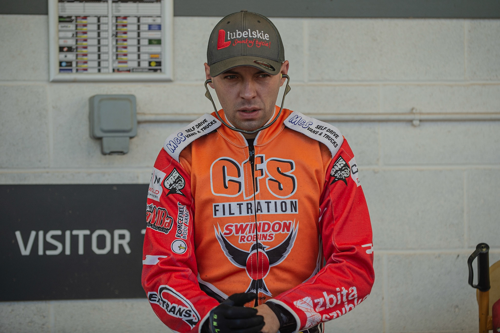 Photo: Ian Charles

Dawid Lampard 

Belle Vue Aces v Swindon Robins, British Speedway Premiership, Belle Vue National Speedway Stadium, Manchester, Monday 20  May  2019