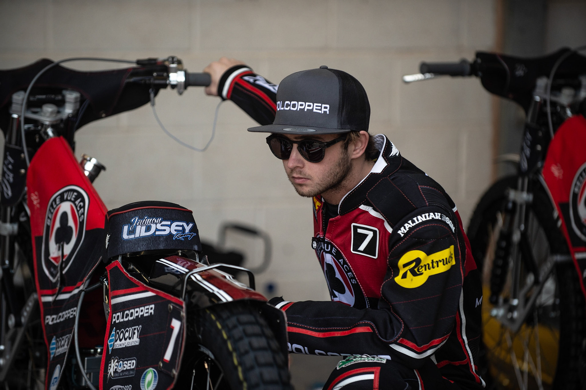 Photo by Ian Charles:

Jaimon Lidsey works on his bike 

Belle Vue Aces v Wolverhampton Wolves, National Speedway Stadium, Manchester, Monday, 22, April, 2019