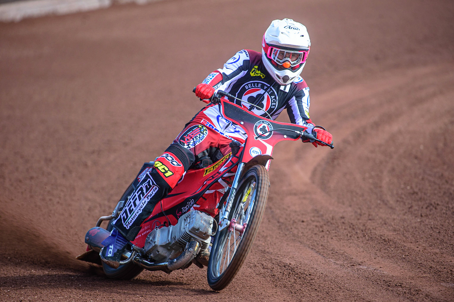 MANCHESTER, UK. MAR 14TH Max Fricke - Belle Vue 'ATPI' Aces during the Belle Vue Speedway Media Day at the National Speedway Stadium, Manchester on Monday 14th March 2022. (Credit: Ian Charles | MI News)