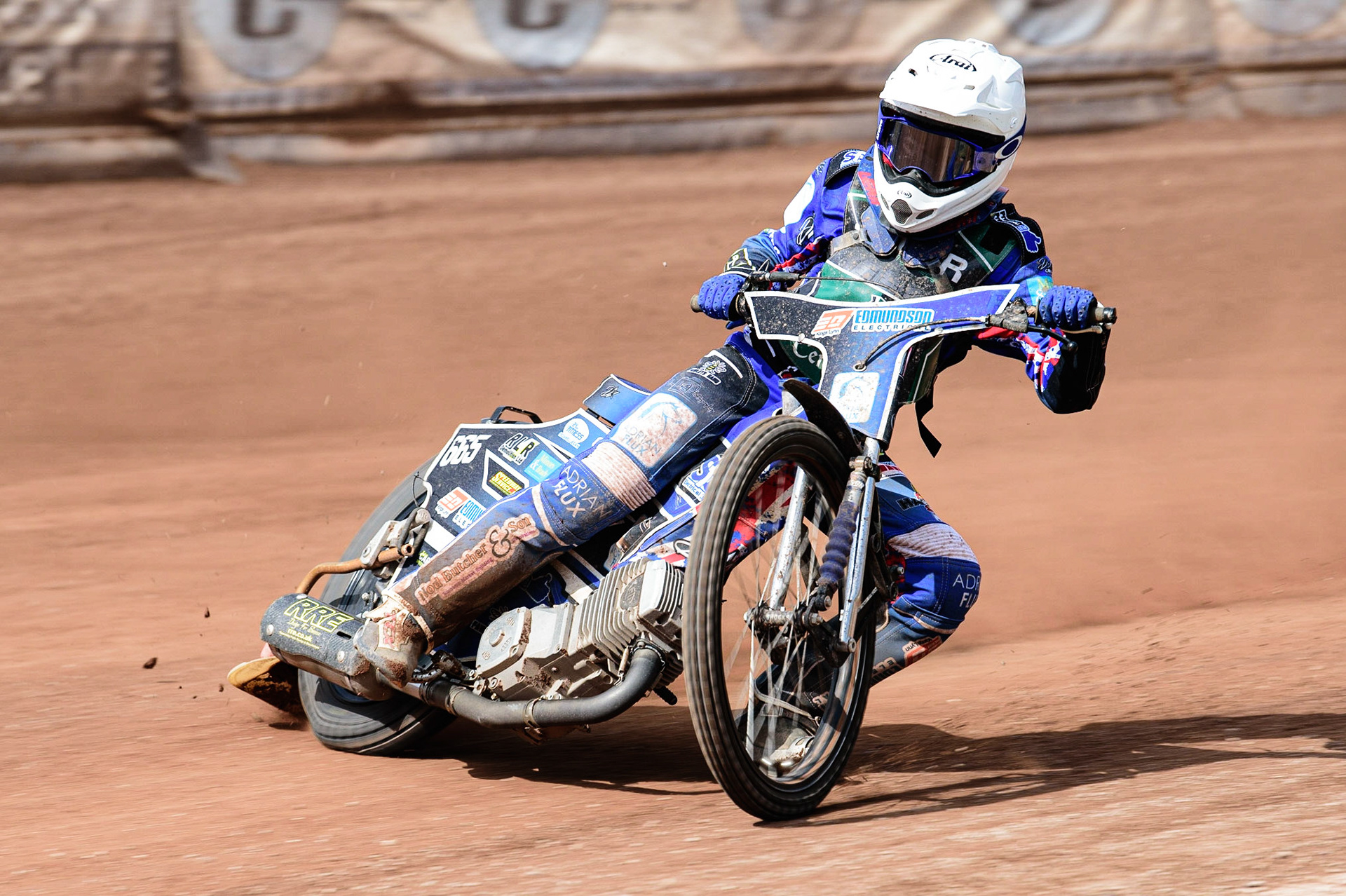MANCHESTER, UK. APR 15TH   Jody Scott  of Plymouth SWTR Centurions  in action  during the National Development League match between Belle Vue Colts and Plymouth Centurions at the National Speedway Stadium, Manchester on Friday 15th April 2022. (Credit: Ian Charles | MI News)