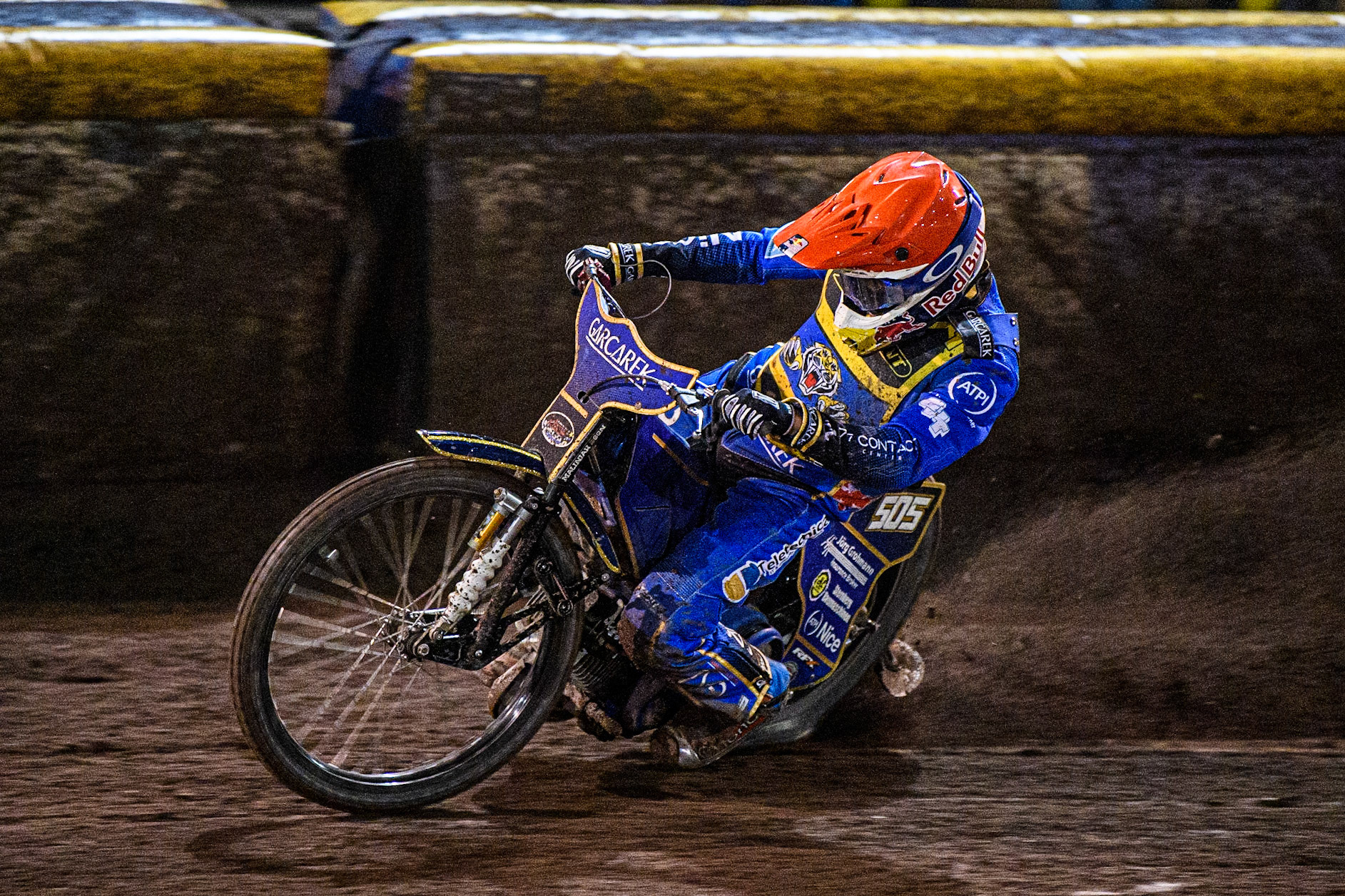 Robert Lambert in action for Sheffield Tru-Plant Tigers during the Sports Insure Premiership Grand Final Second Leg match between Sheffield Tigers and Ipswich Witches at Owlerton Stadium, Sheffield on Thursday 5th October 2023. (Photo: Ian Charles | MI News)