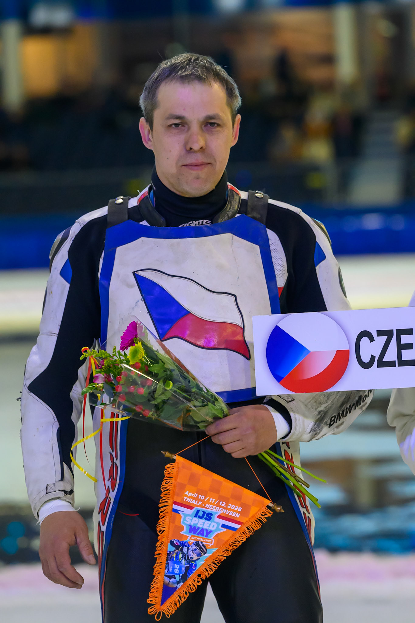 David Lizák of Czechia during the ROELOF THIJS BOKAAL at Ice Rink Thialf, Heerenveen on Friday 10th April 2026.  (Photo: Ian Charles | MI News)