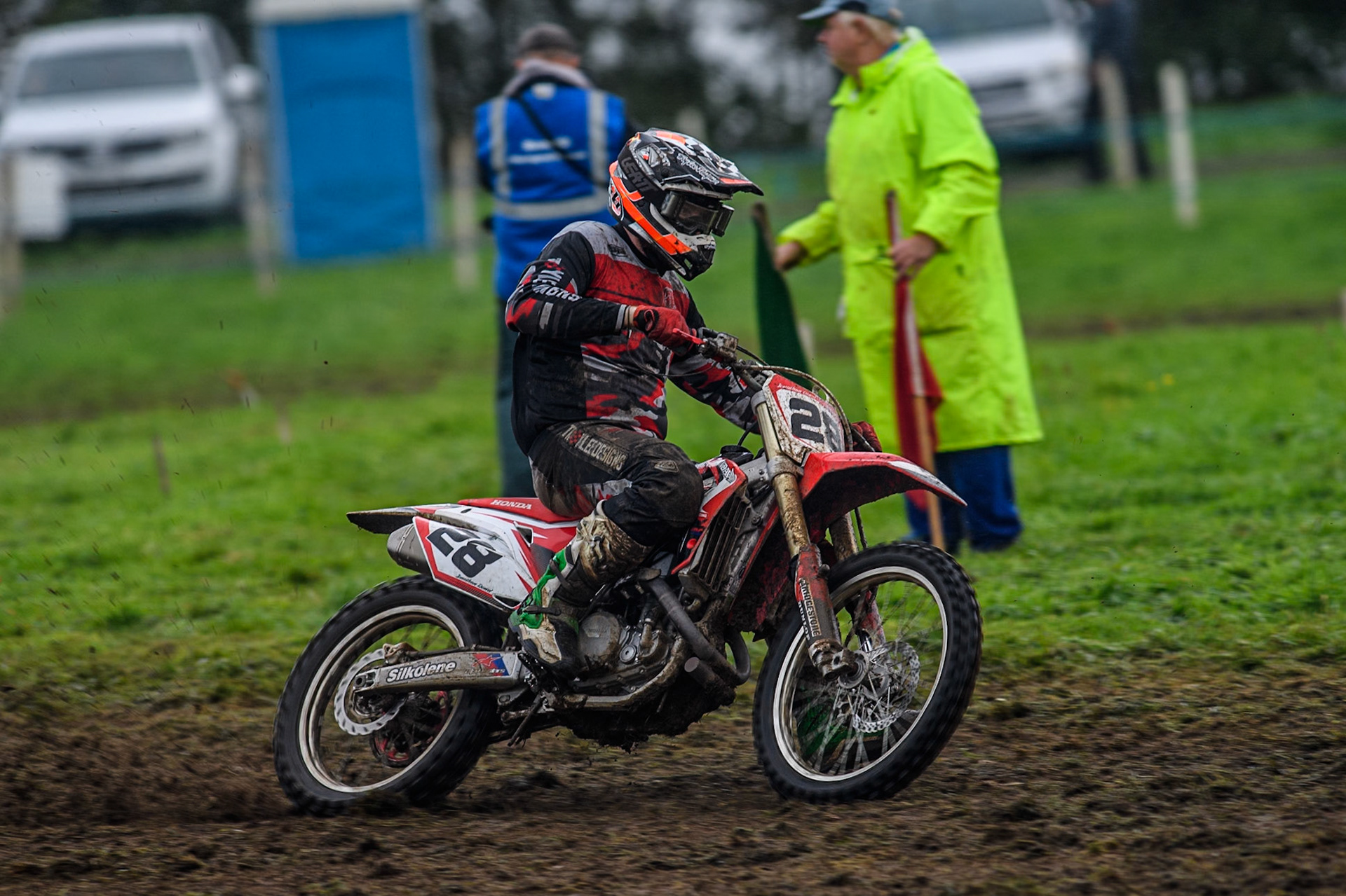 Jonathan Dowd (28) in action in the Adult Motocross Support Class during the ACU British Upright Championships at Woodhouse Lance, Gawsworth, Cheshire on Sunday 8th September 2024. (Photo: Ian Charles | MI News)