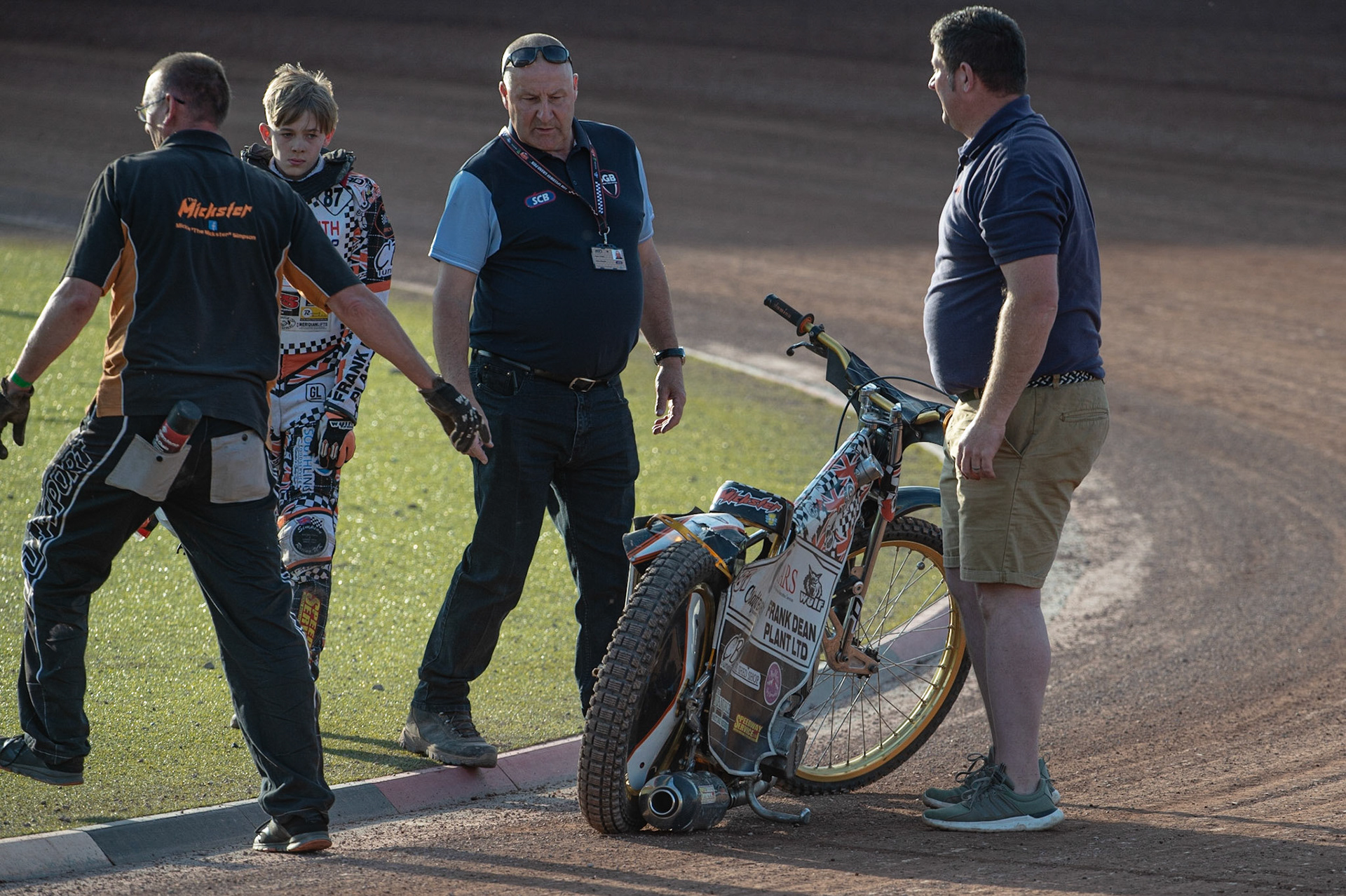 Photo: Ian Charles

Mickie Simpson’s bike after Jacob Clayton collided with it

Summer Speed Saturday & British Youth Speedway Championship Round 5, National Speedway Stadium, Manchester, Saturday 22 June 2019
