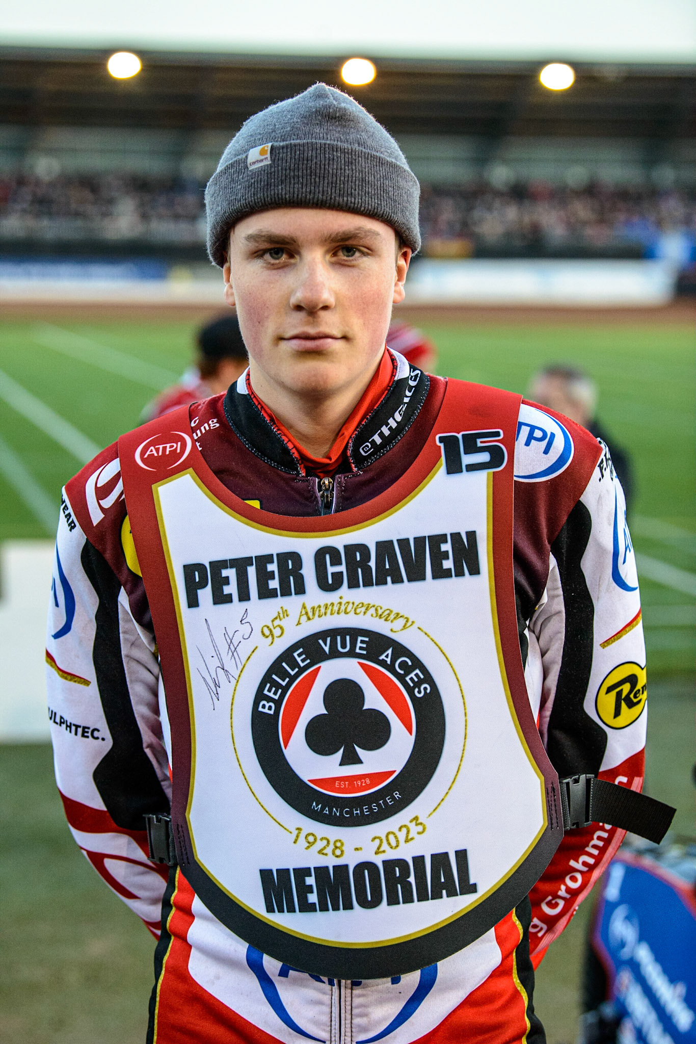 Norick Blodorn  during the Peter Craven Memorial Trophy  at the National Speedway Stadium, Manchester on Monday 3rd April 2023. (Photo: Ian Charles | MI News)