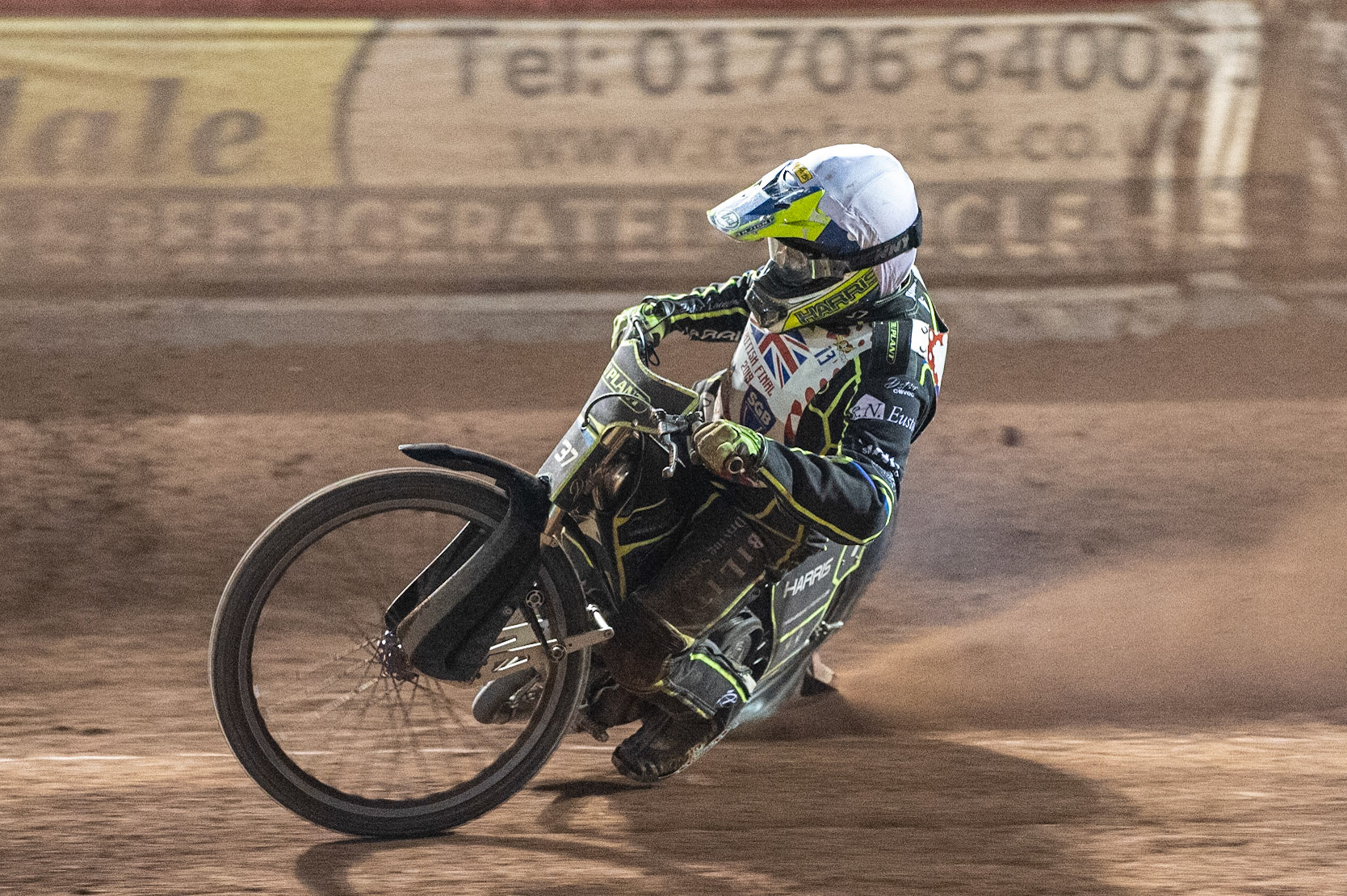 Photo: Ian Charles

Chris Harris in action 

Sports Insure British Final,  Belle Vue National Speedway Stadium, Manchester Monday 29  July  2019