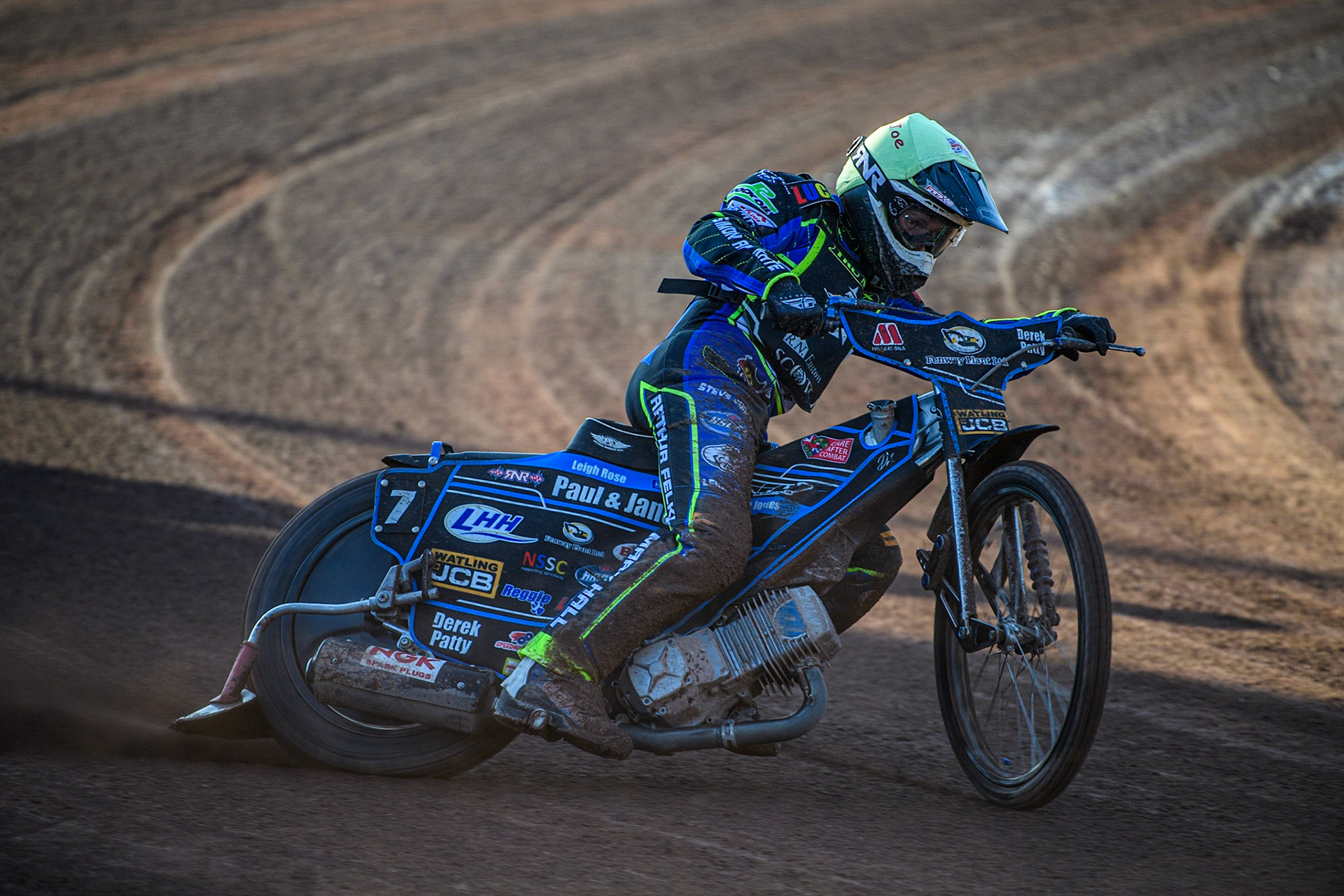 Joe Thompson in action  for Ipswich TruMix Witches during the Sports Insure Premiership match between Belle Vue Aces and Ipswich Witches at the National Speedway Stadium, Manchester on Monday 5th June 2023. (Photo: Ian Charles | MI News)