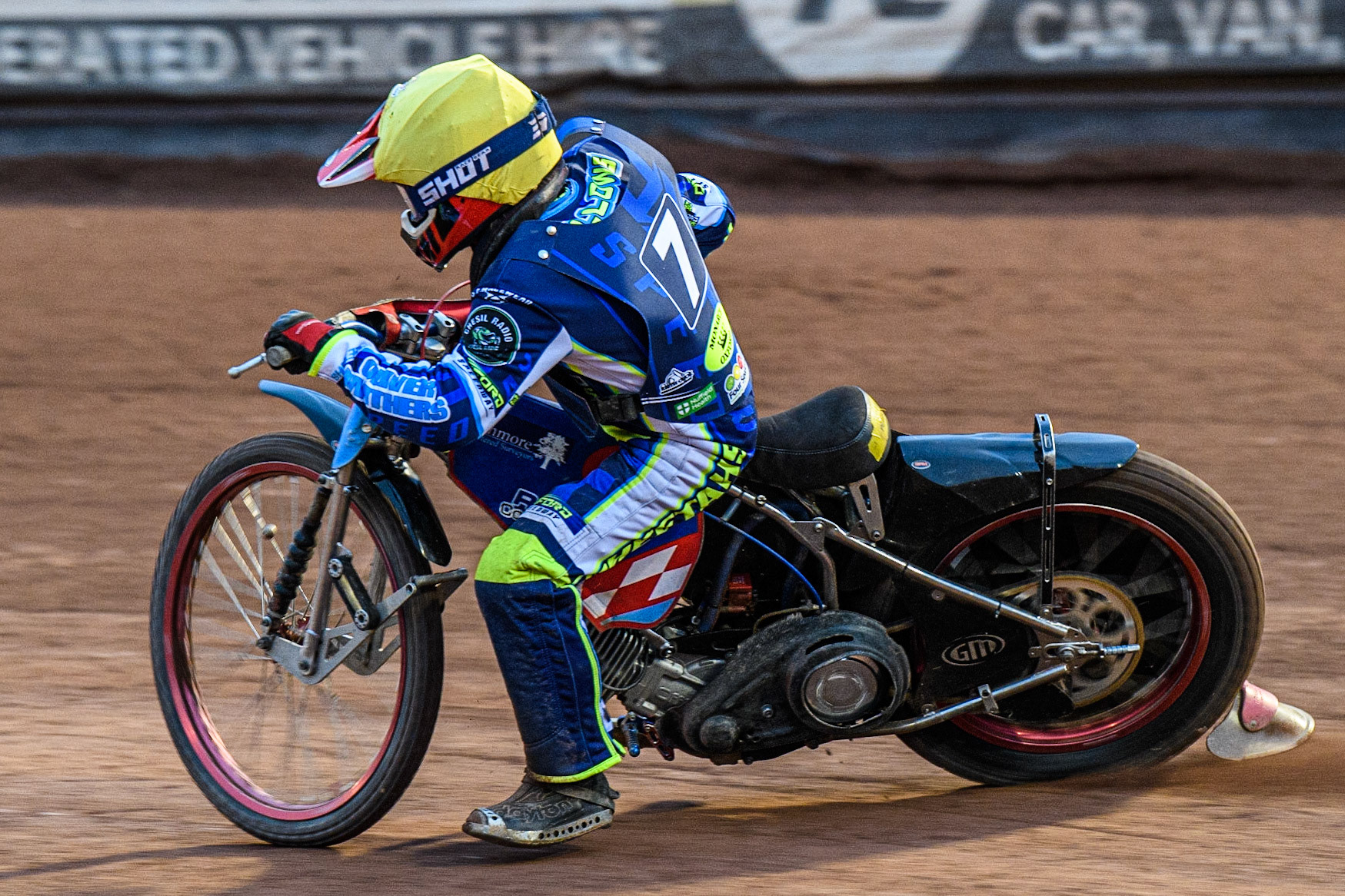 Jacob Fellows  in action  for Oxford WSRA Chargers  during the National Development League match between Belle Vue Colts and Oxford Chargers at the National Speedway Stadium, Manchester on Friday 12th May 2023. (Photo: Ian Charles | MI News)