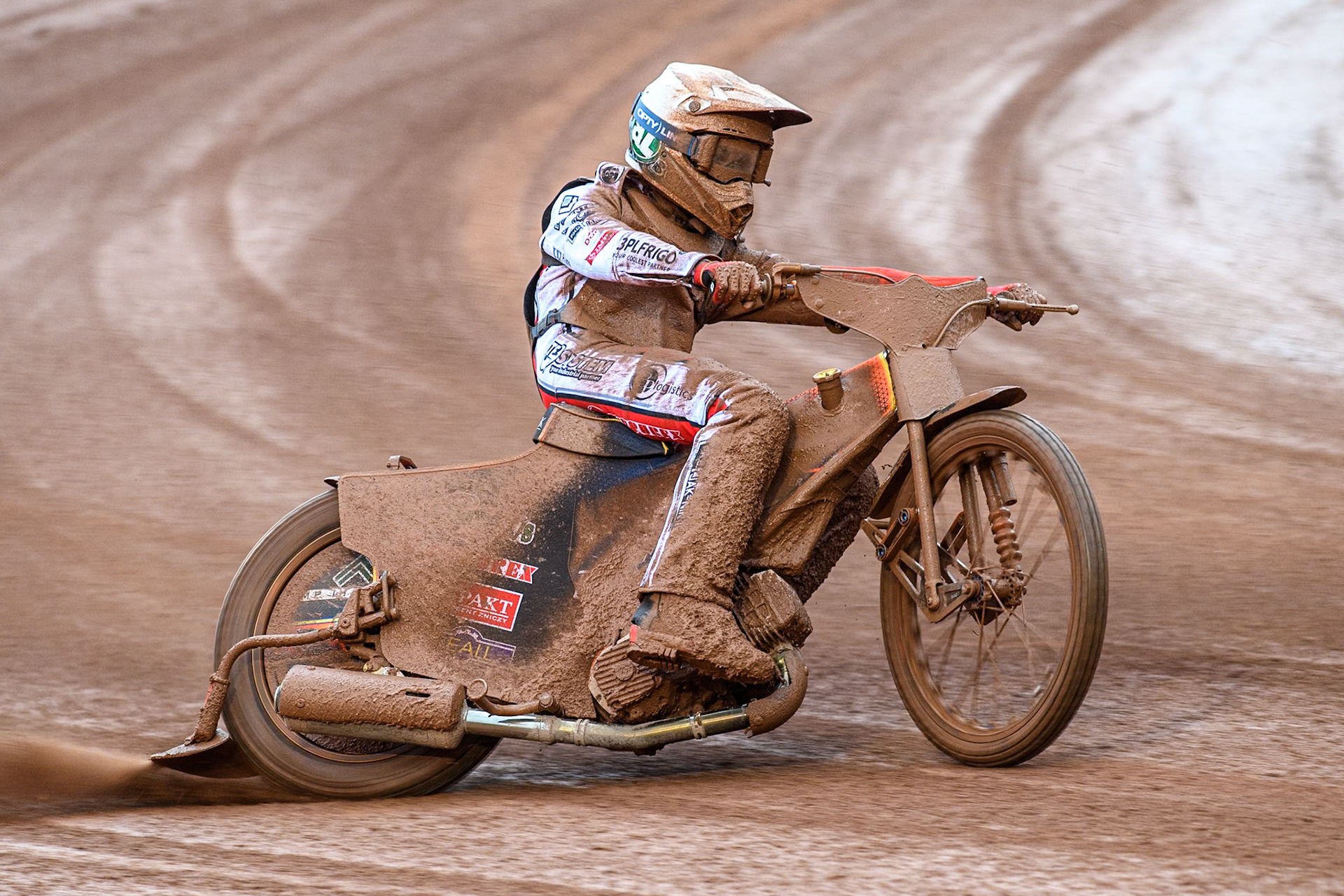 Mikkel Michelsen of Denmark in action during the Monster Energy FIM Speedway of Nation Semi Final 2 at the National Speedway Stadium, Manchester on Wednesday 10th July 2024. (Photo: Ian Charles | MI News)