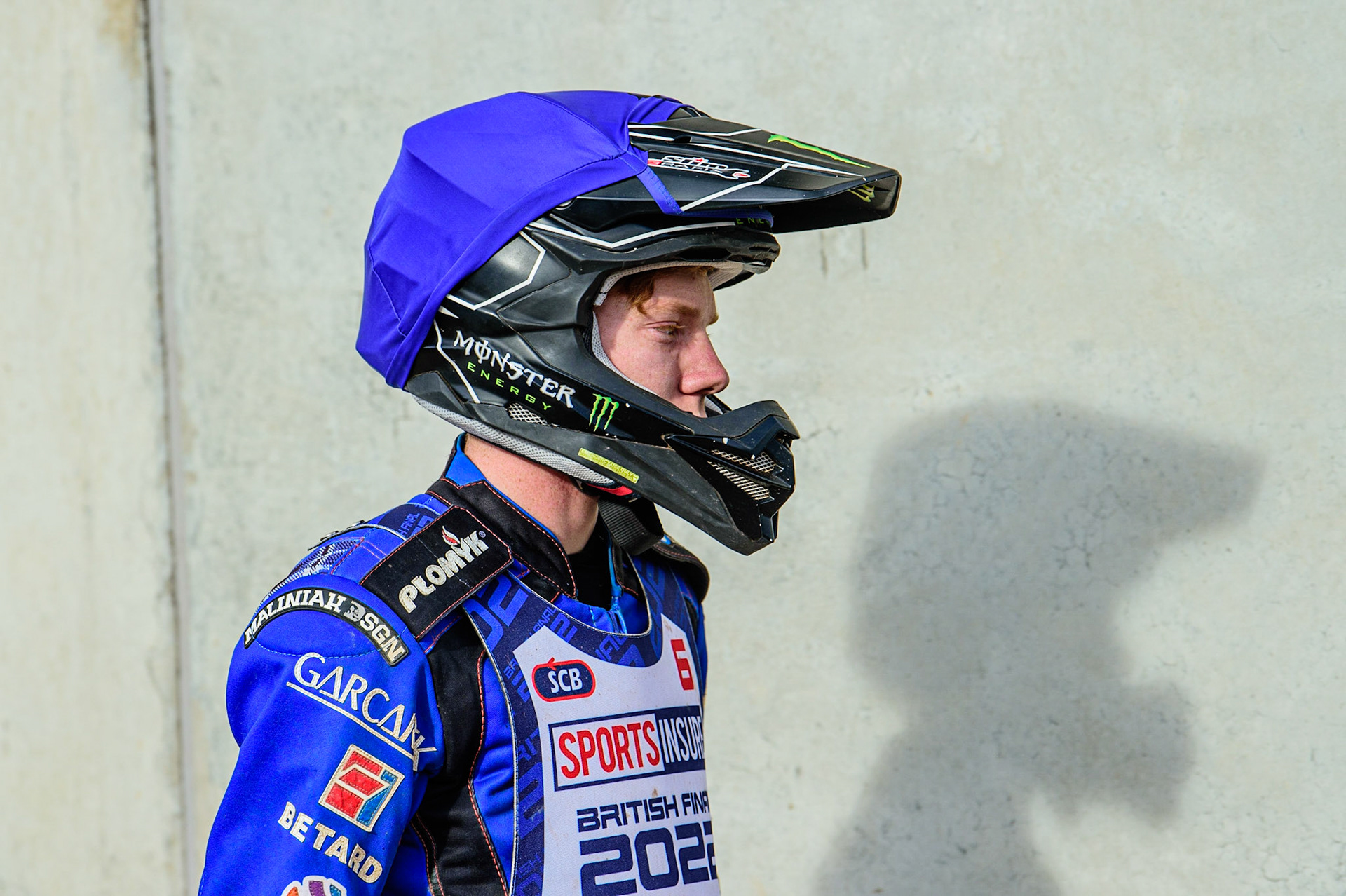 Dan Bewley  walks to the pit gate during the Sports Insure British Speedway Final, at the National Speedway Stadium, Manchester, on Sunday 18th September 2022. (Credit: Ian Charles | MI News )