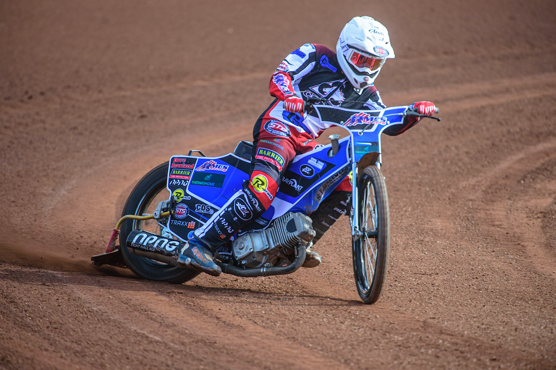 MANCHESTER, UK. MAR 14TH Archie Freeman in action  during the Belle Vue Speedway Media Day at the National Speedway Stadium, Manchester on Monday 14th March 2022. (Credit: Ian Charles | MI News)