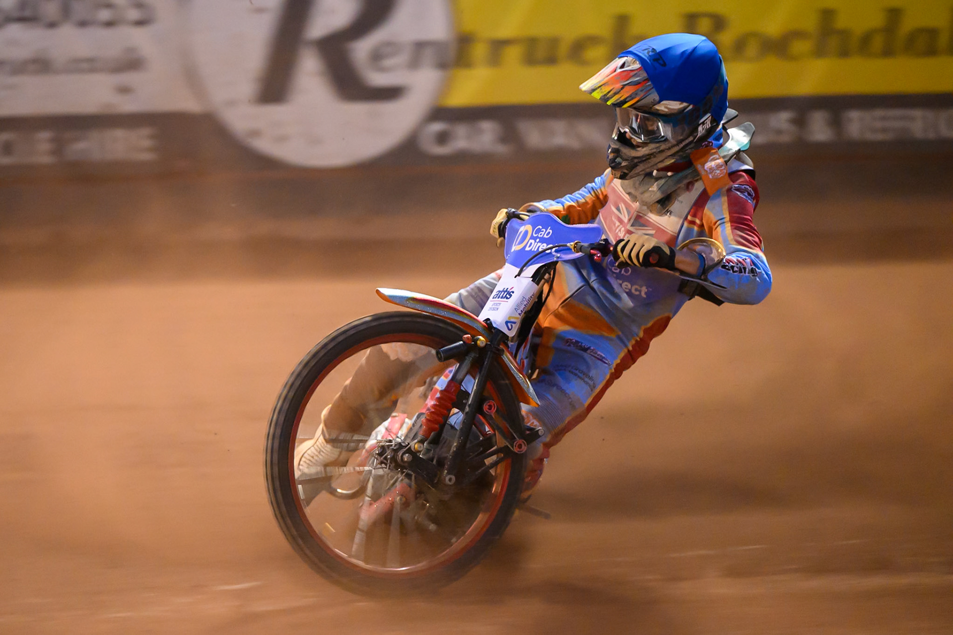 Drew Kemp (6) in action during the Cab Direct British Speedway Championship Final at the National Speedway Stadium, Manchester on Saturday 15th August 2026. (Photo: Ian Charles | MI News)
