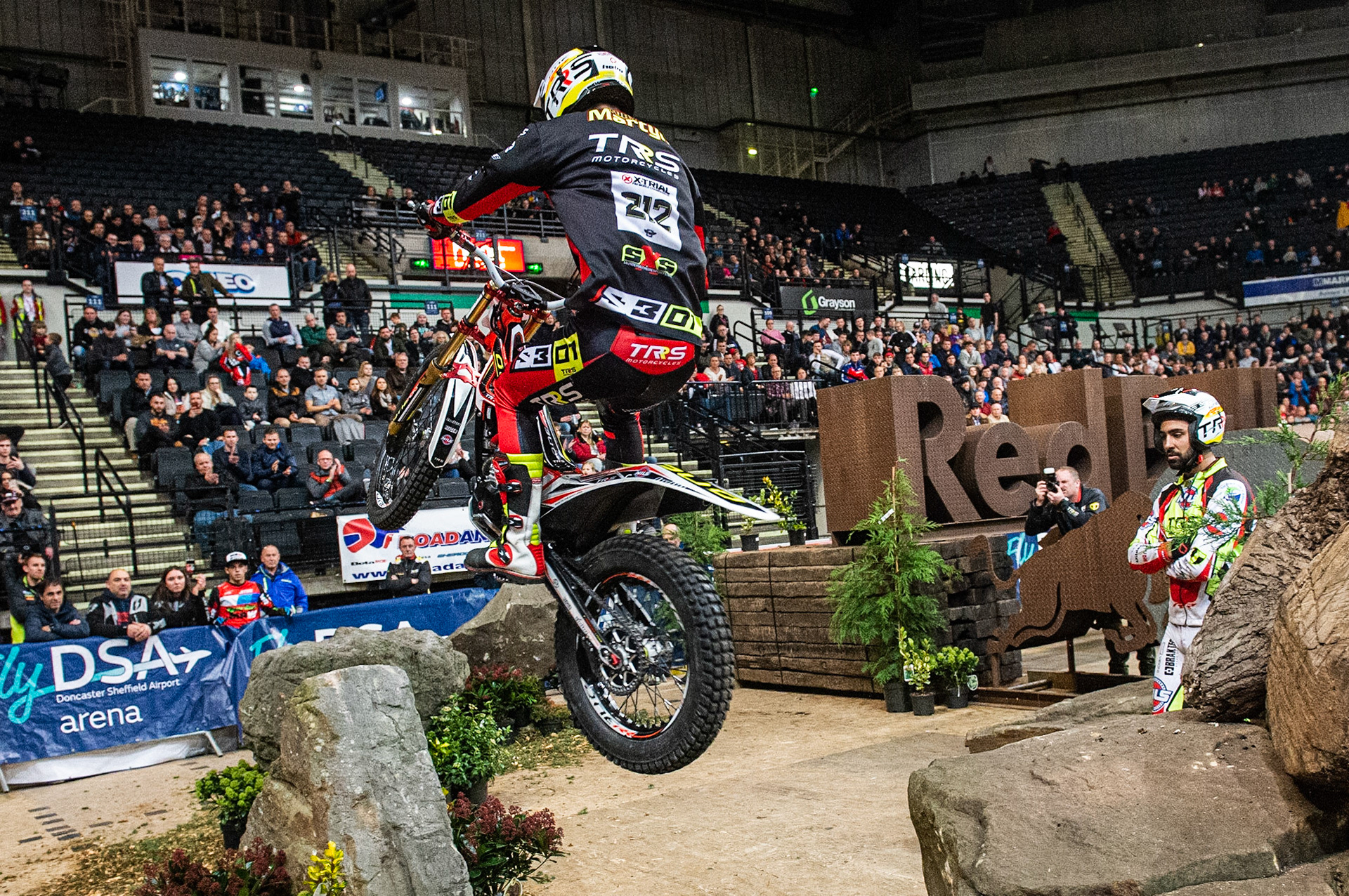 SHEFFIELD, ENGLAND  - DECEMBER 28TH   Jamie Busto, Spain (Vertigo) on the RedBull section of the Final during the 25th Anniversary Sheffield Indoor Trial at the FlyDSA Arena, Sheffield on Saturday 28th December 2019. (Credit: Ian Charles | MI News)