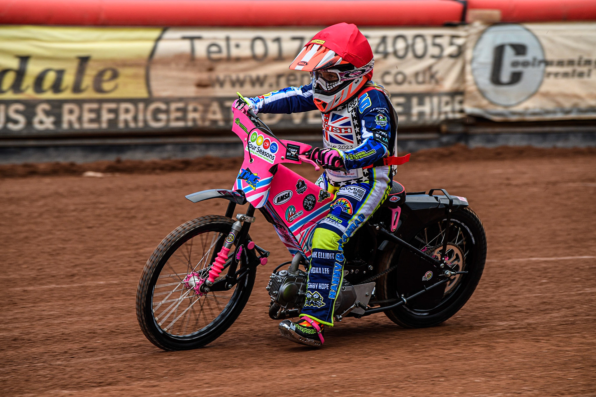 Chloe Davis in action  during the British Youth Championships at the National Speedway Stadium, Manchester on Friday 12th May 2023. (Photo: Ian Charles | MI News)