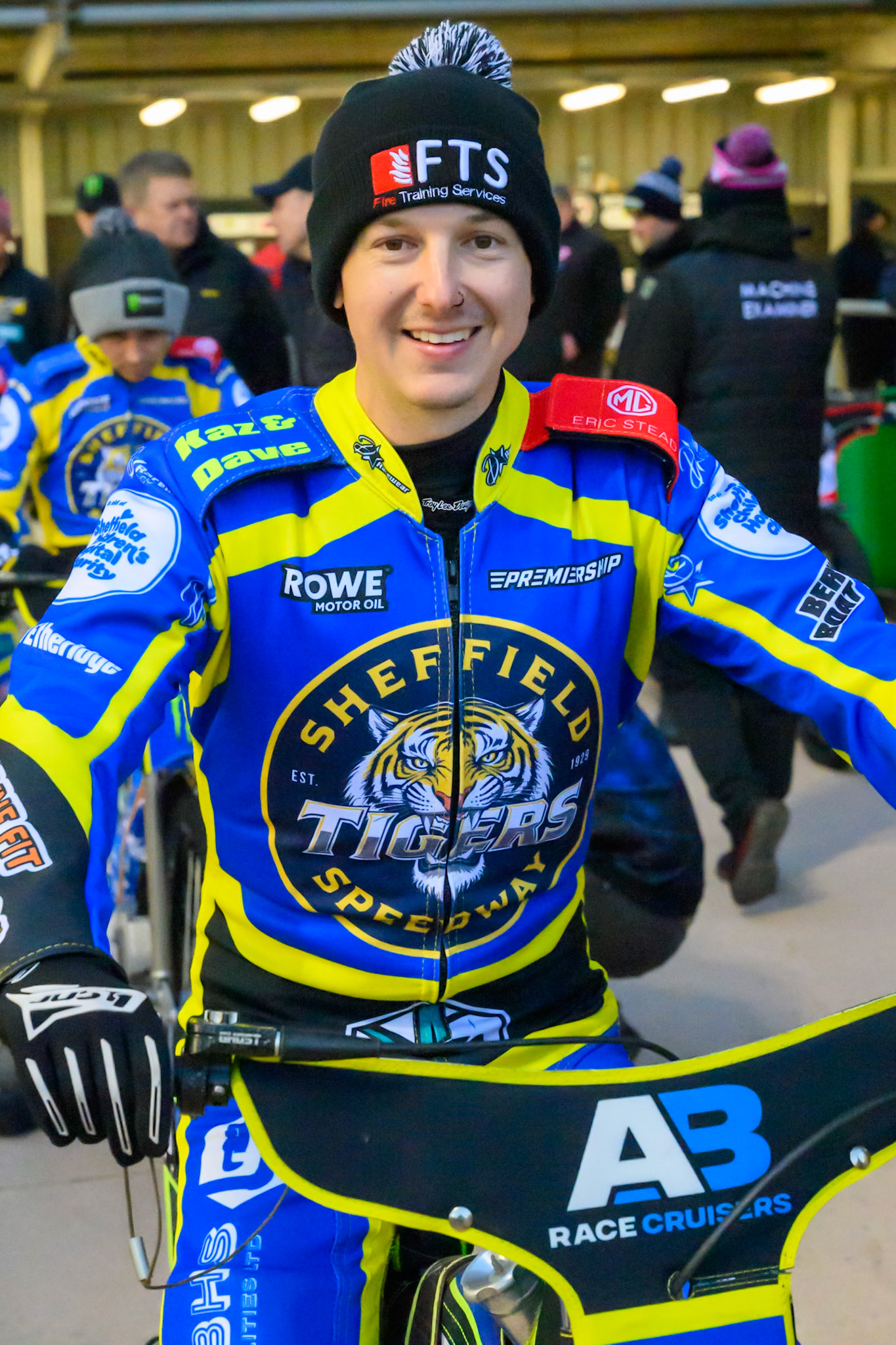 Jye Etheridge of Sheffield Tigers   during the Knockout Cup, Northern Section match between Belle Vue Aces and Sheffield Tigers at the National Speedway Stadium, Manchester on Monday 30th March 2026. (Photo: Ian Charles | MI News)