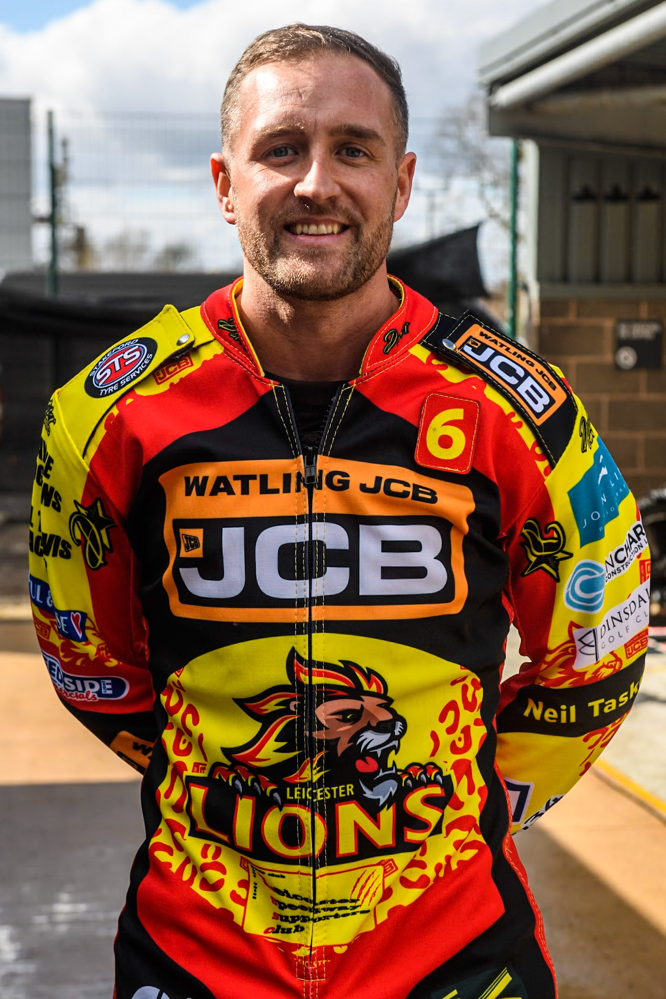 Leicester Lion Cubs' Luke Crang during the WSRA  National Development League match between Belle Vue Colts and Leicester Lion Cubs at the National Speedway Stadium, Manchester on Friday 29th March 2024. (Photo: Ian Charles | MI News)