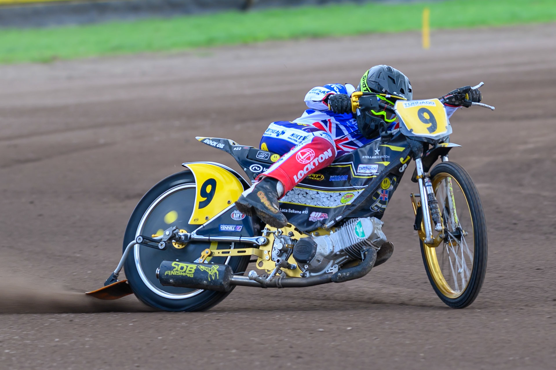 James Shanes (9)  of Great Britain during practice for  the FIM Long Track of Nations 2026 at the Speed Centre Roden in the Netherlands on Sunday 20th September 2026. (Photo: Ian Charles | MI News)