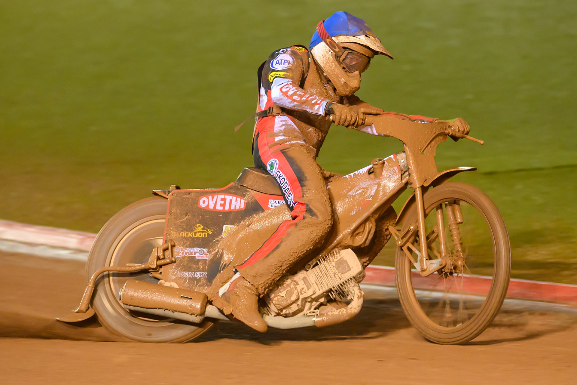 Peter Kildemand  in action during the Peter Craven Memorial Trophy at the National Speedway Stadium, Manchester, on Monday 16th March 2026. (Photo: Ian Charles | MI News)