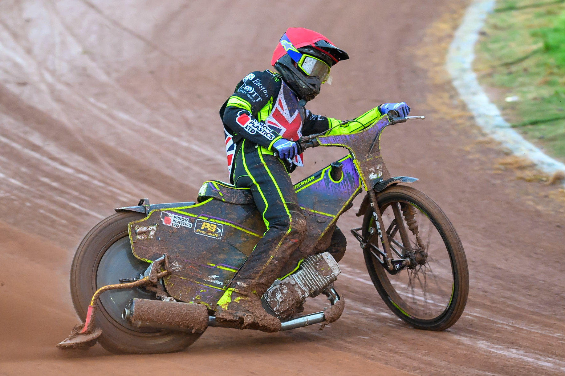 Reserve Tom Brennan of Great Britain in action during the Speedway GP Qualifying Round 3 at Allied Ashfield Stadium, Glasgow on Saturday 30th May 2026. (Photo: Ian Charles | MI News)